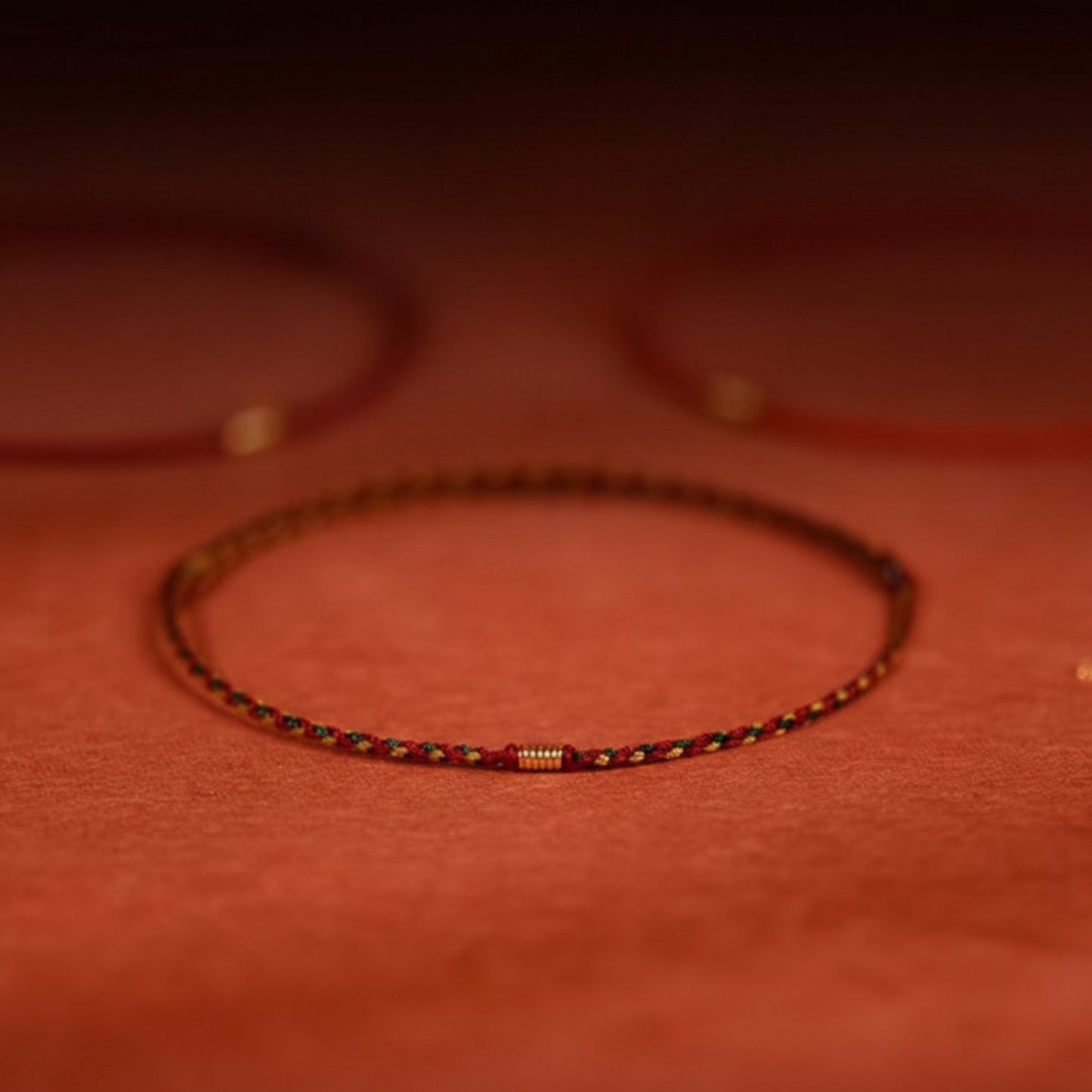 24K 999 Gold Mini Charm Very Thin Rope Bracelet