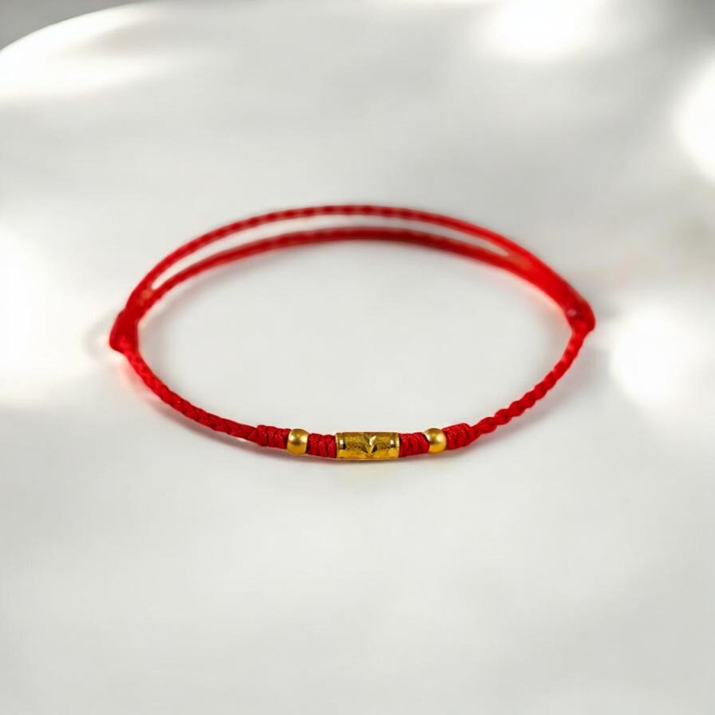 24k 999 Gold Charm with Braided Bracelet and Anklet Couple Men and Women