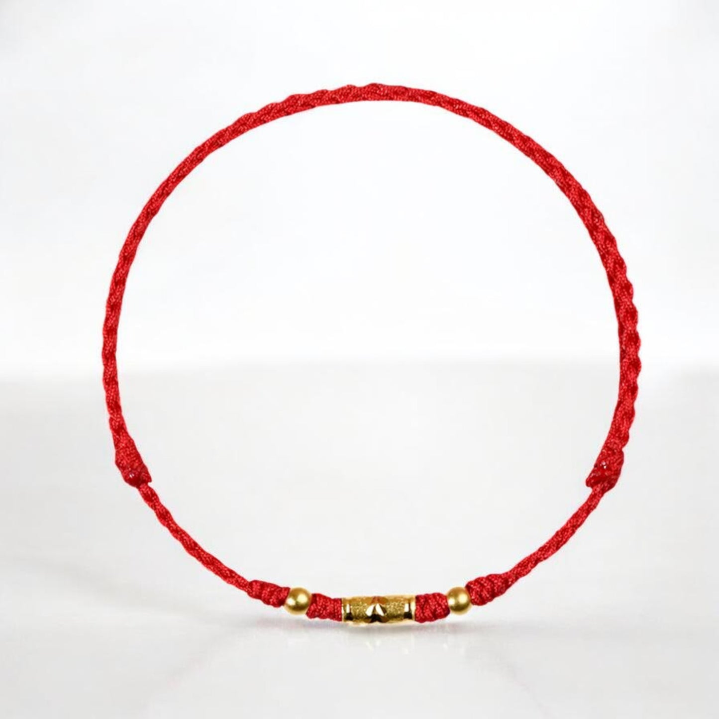 24k 999 Gold Charm with Braided Bracelet and Anklet Couple Men and Women