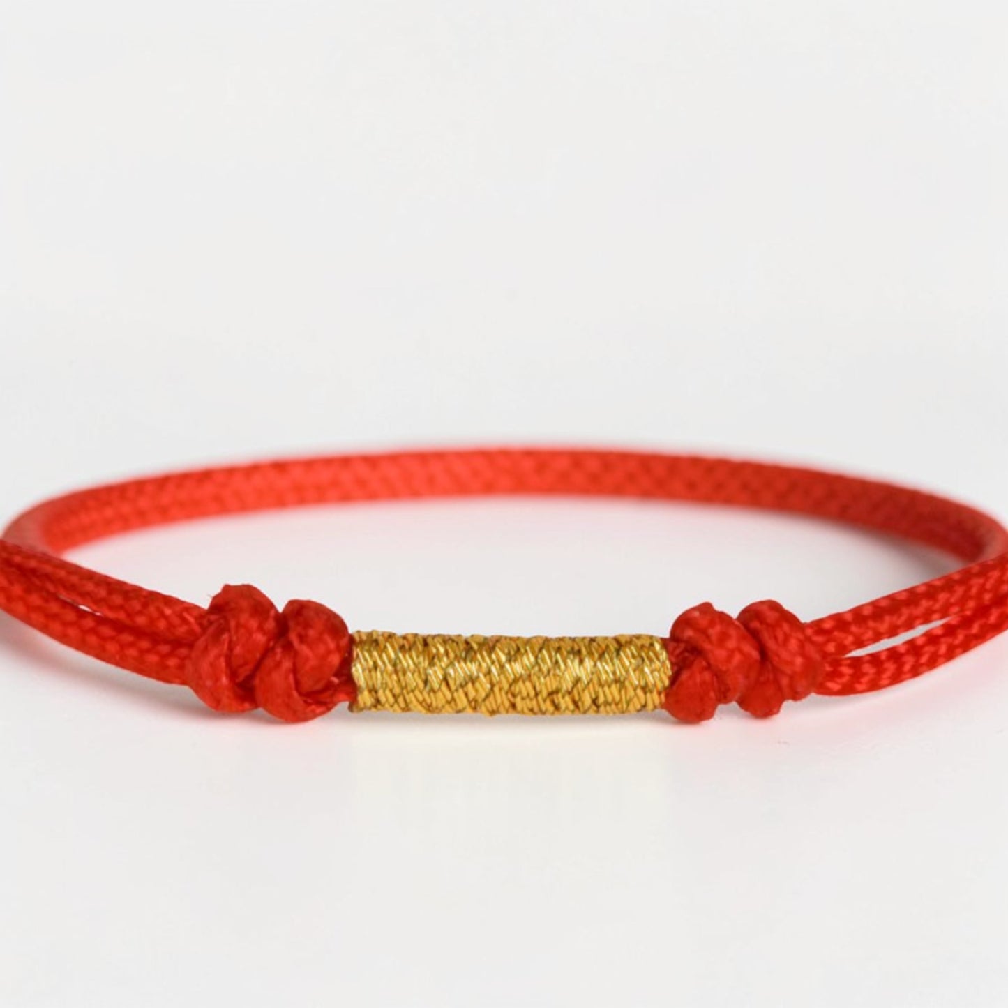 24k 999 Gold Beads Minimal Charm Braided Bracelet and Anklet