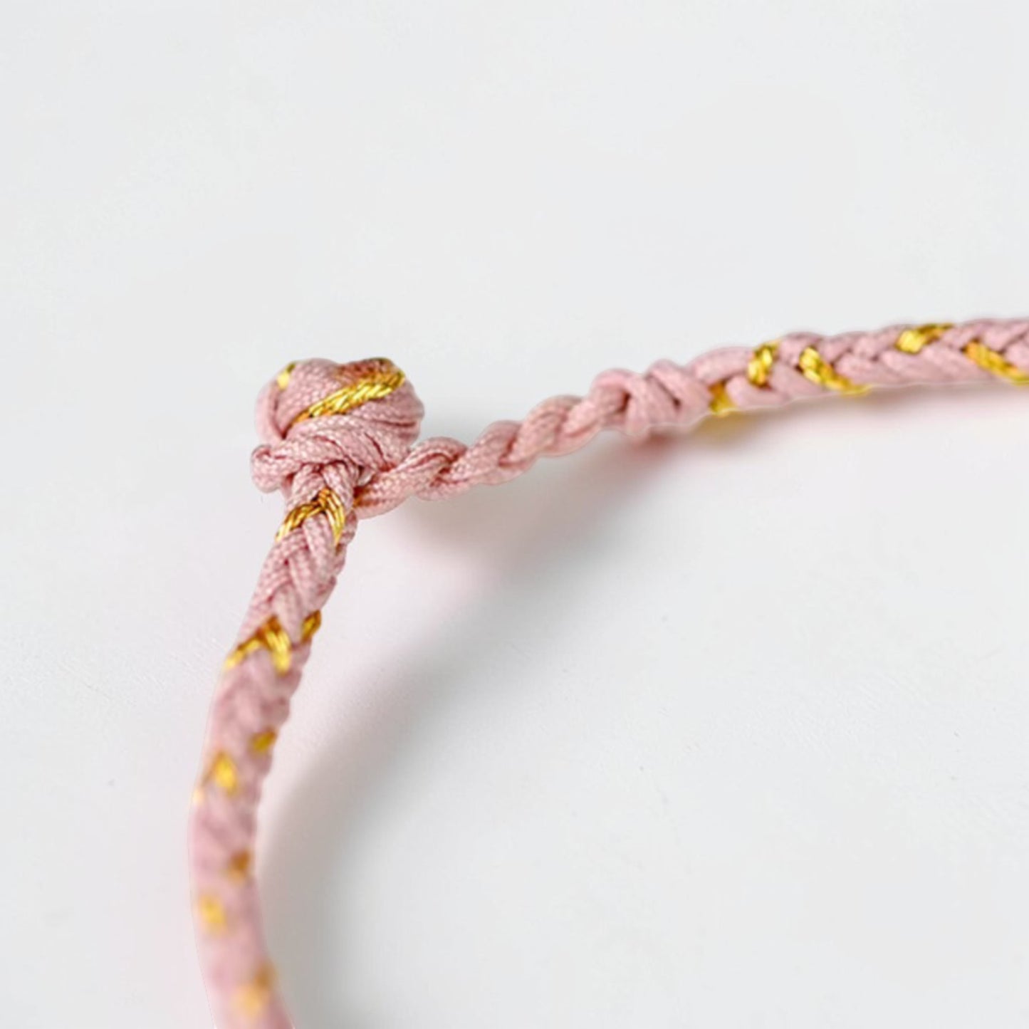 24k 999 Gold Heart Charm Braided Bracelet and Anklet