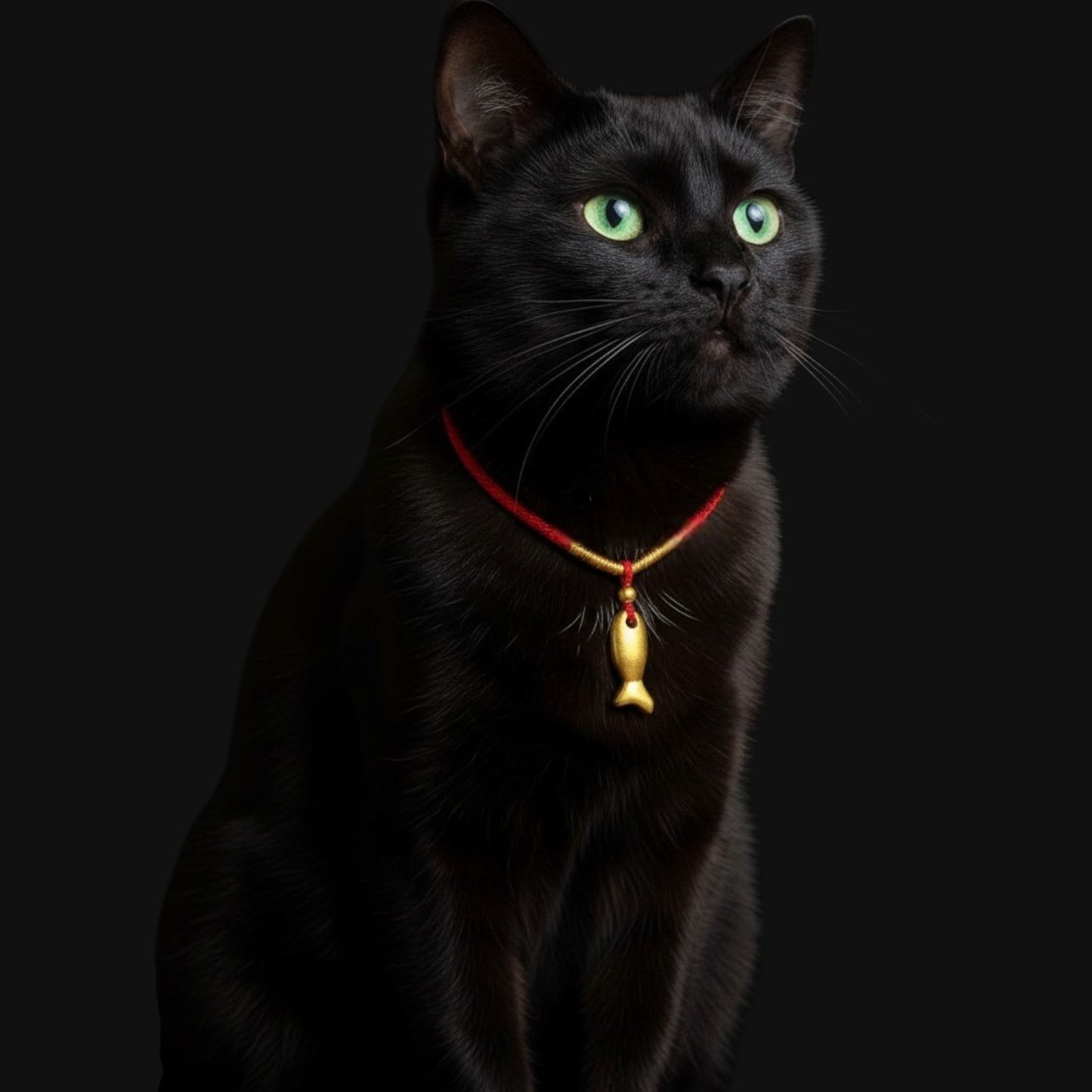Small Fish Pendant Pet Collar Cat and Dog Woven Adjustable Collar