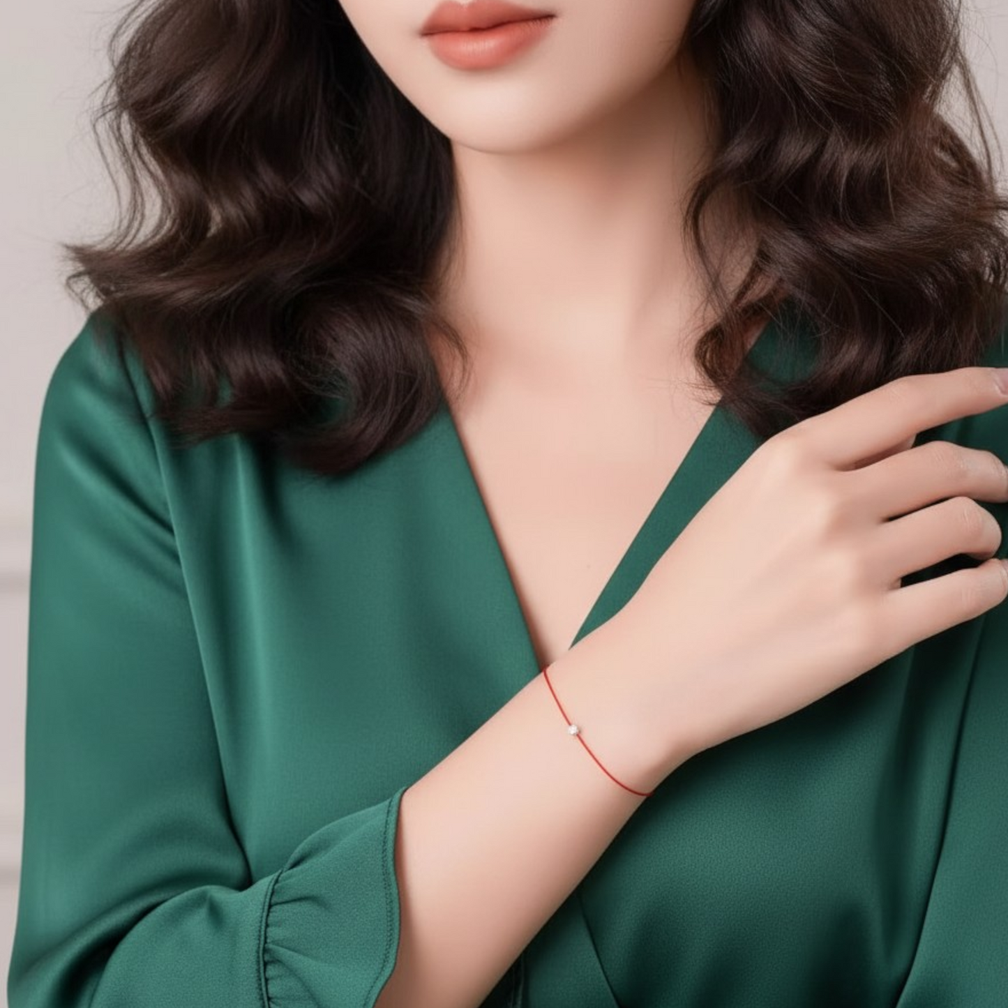 18K Gold Diamond Minimal Bracelet and Ring