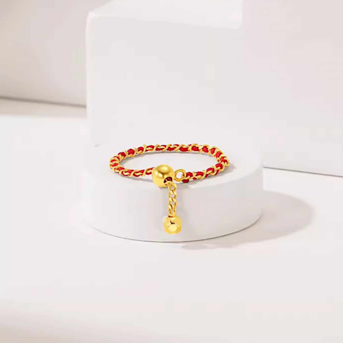 18K Gold Diamond Minimal Bracelet and Ring
