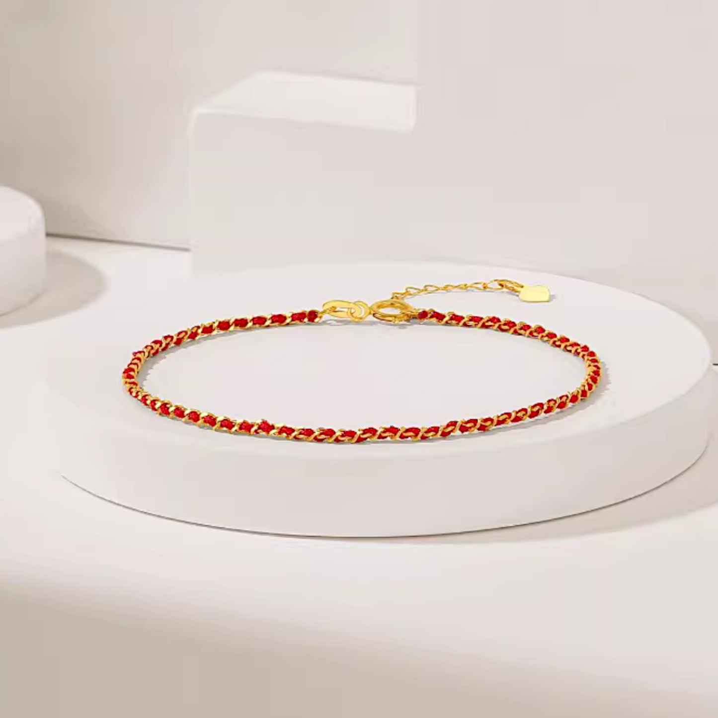 18K Gold Diamond Minimal Bracelet and Ring