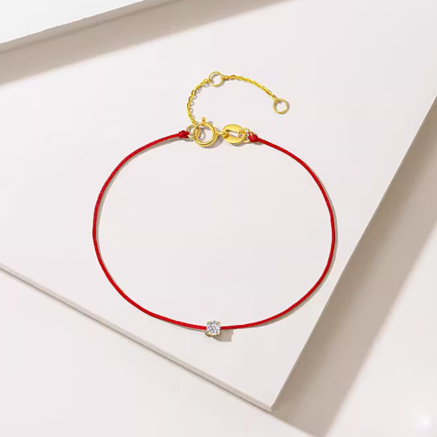 18K Gold Diamond Minimal Bracelet and Ring