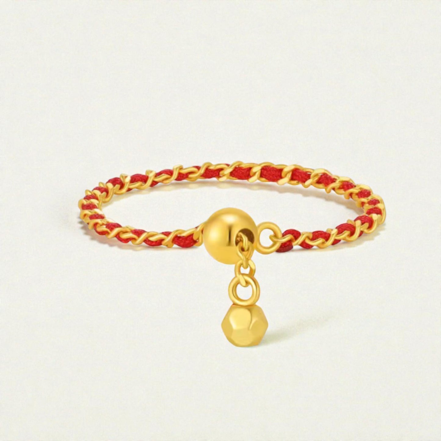 18K Gold Diamond Minimal Bracelet and Ring