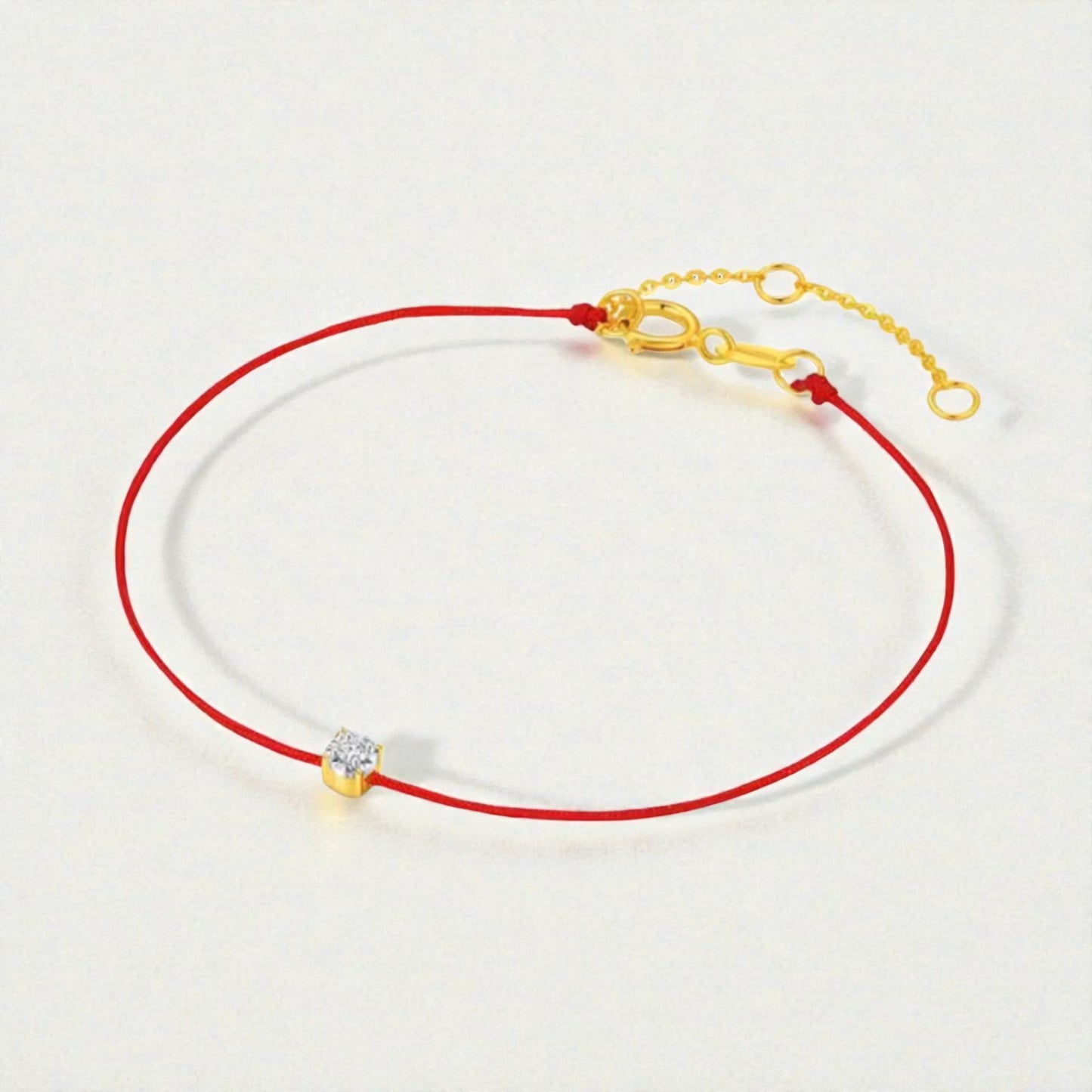 18K Gold Diamond Minimal Bracelet and Ring