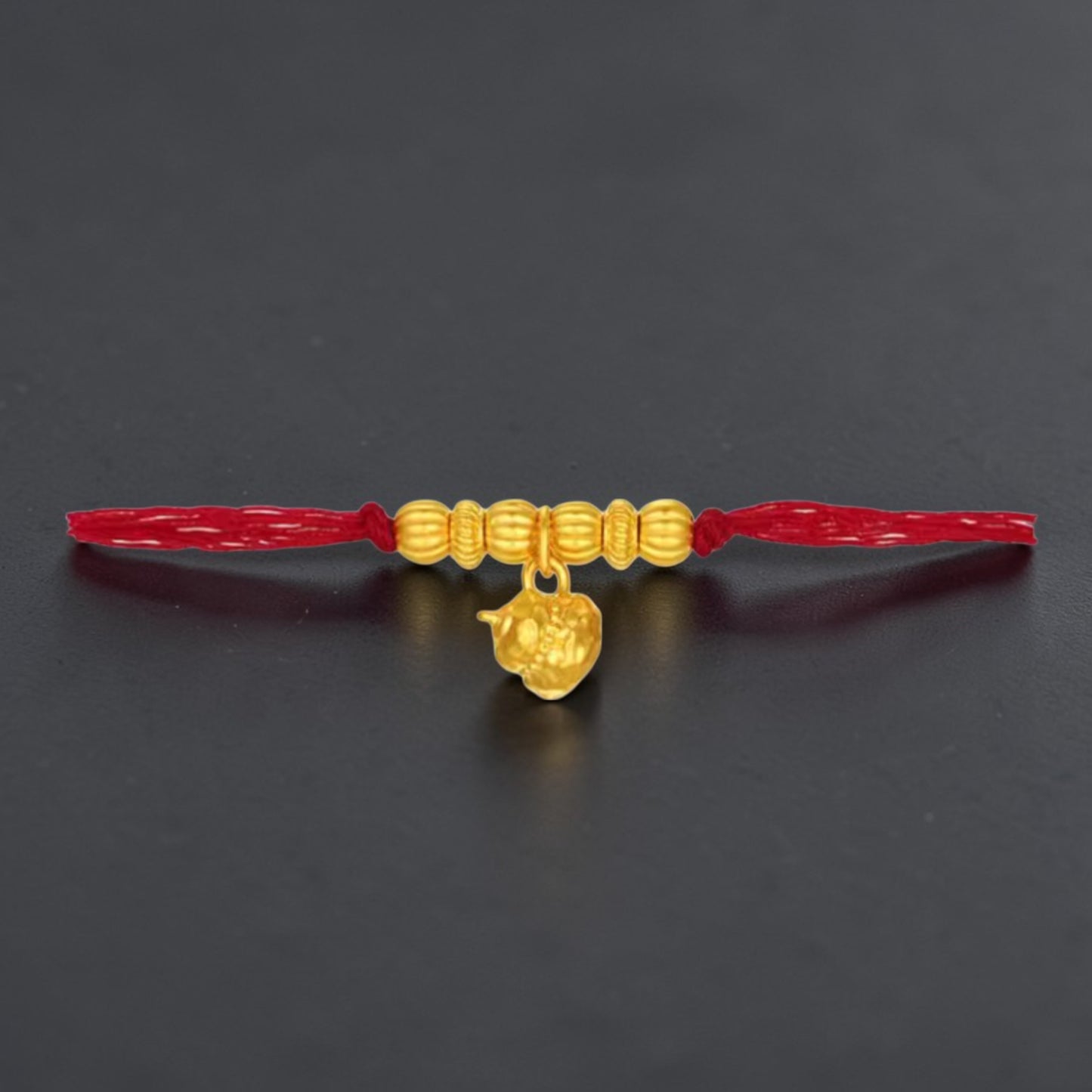 24k 999 5D Hard Gold Gilded Pixiu Horse Spacer Beads Charms D.I.Y Gift