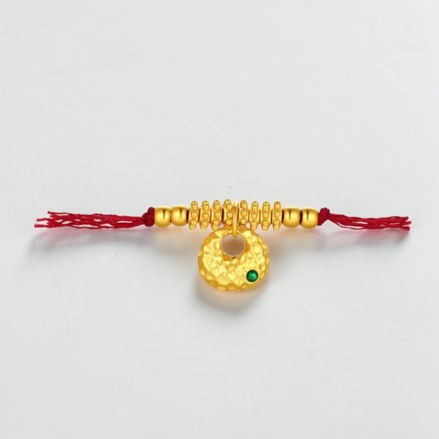 24k 999 5D Hard Gold Gilded Pixiu Horse Spacer Beads Charms D.I.Y Gift