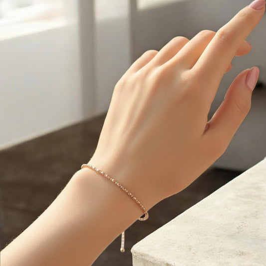 18K Rose White Gold Two-Tone Bracelet