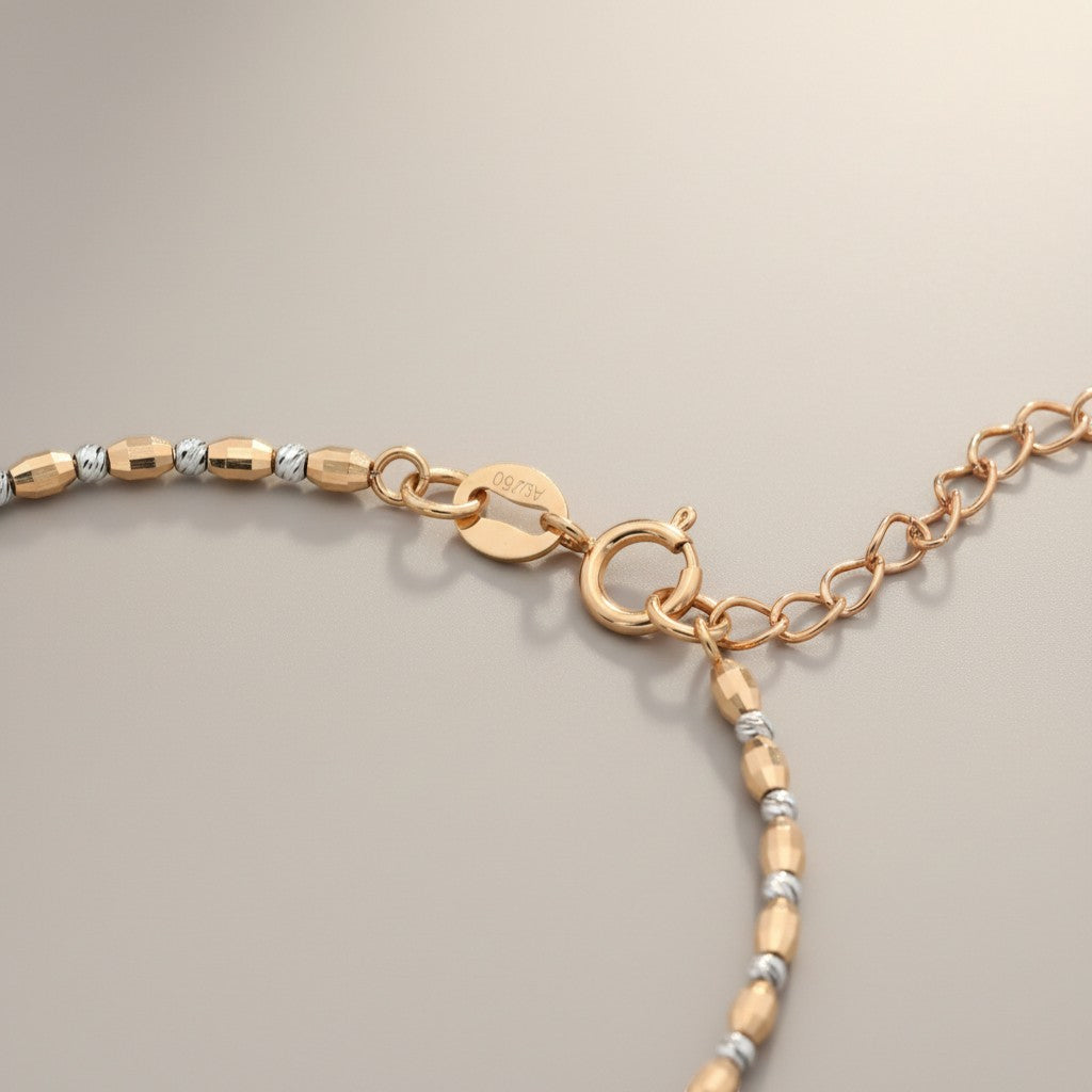 18K Rose White Gold Two-Tone Bracelet