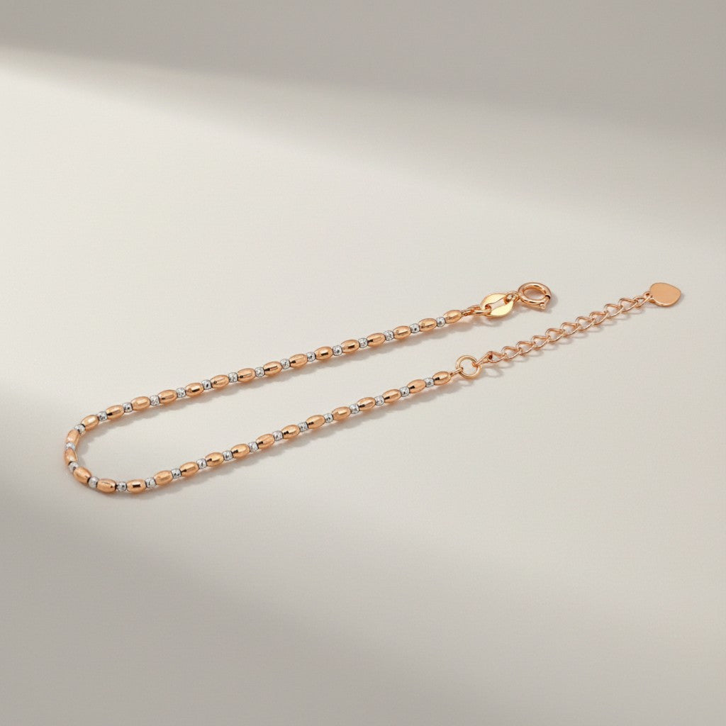 18K Rose White Gold Two-Tone Bracelet