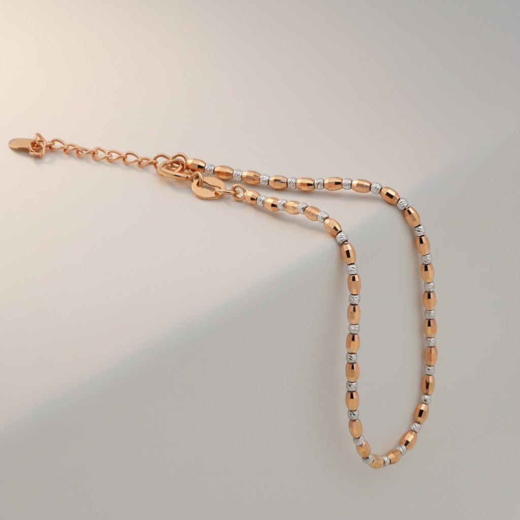 18K Rose White Gold Two-Tone Bracelet