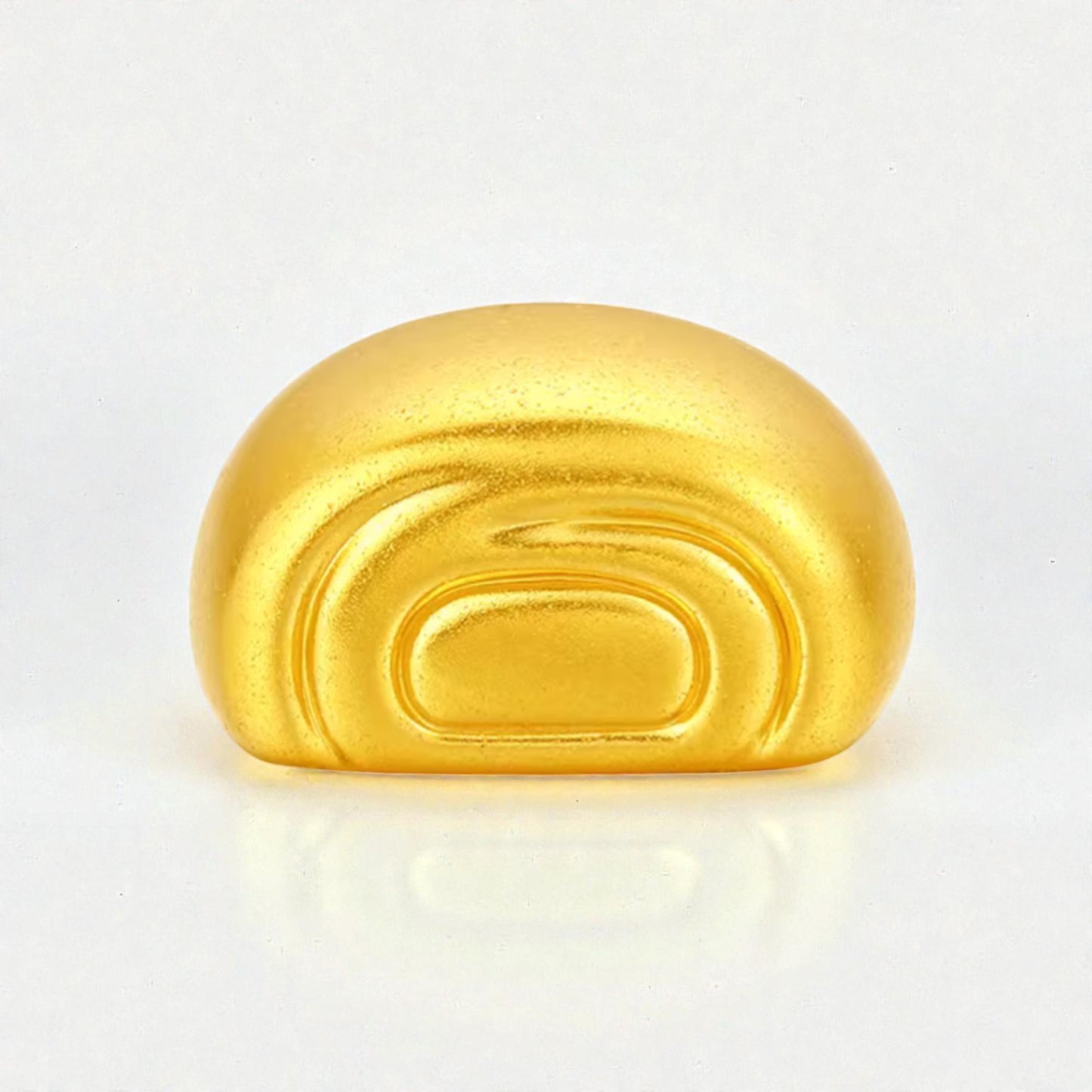 24K 5D Gold Playful Fun Chinese Dumpling Bun D.I.Y Charm Pendant Spacer