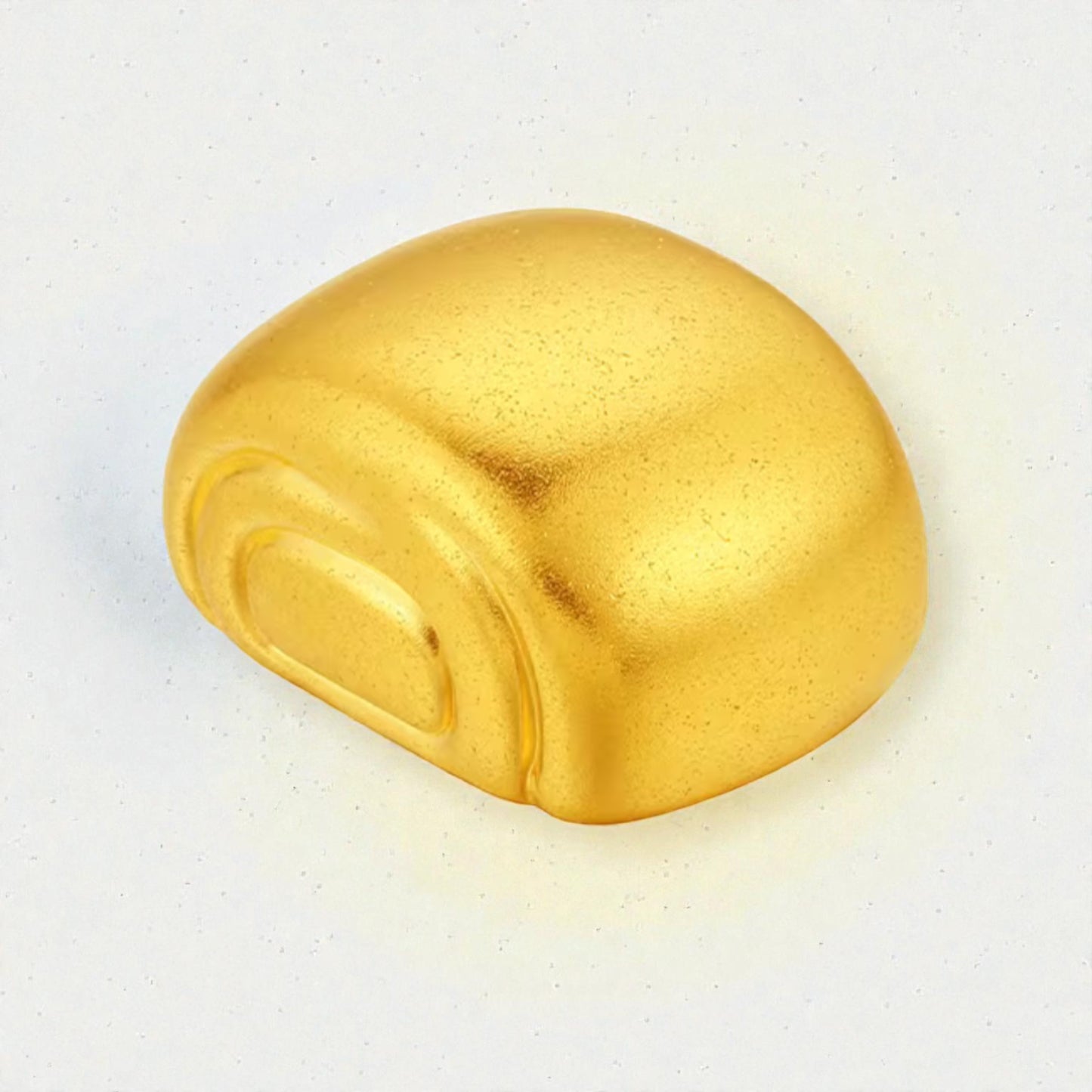 24K 5D Gold Playful Fun Chinese Dumpling Bun D.I.Y Charm Pendant Spacer