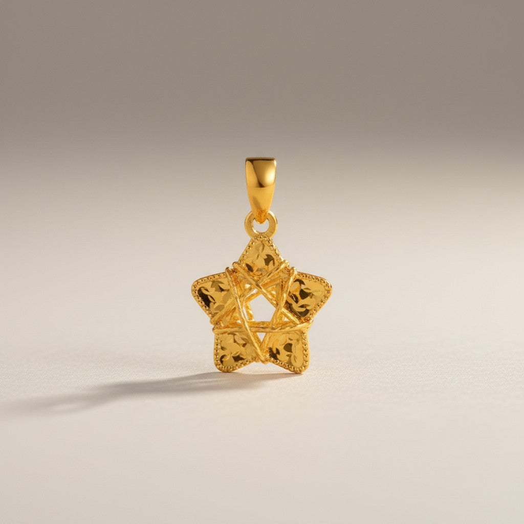 24K 5G Gold Dream Star Pendant