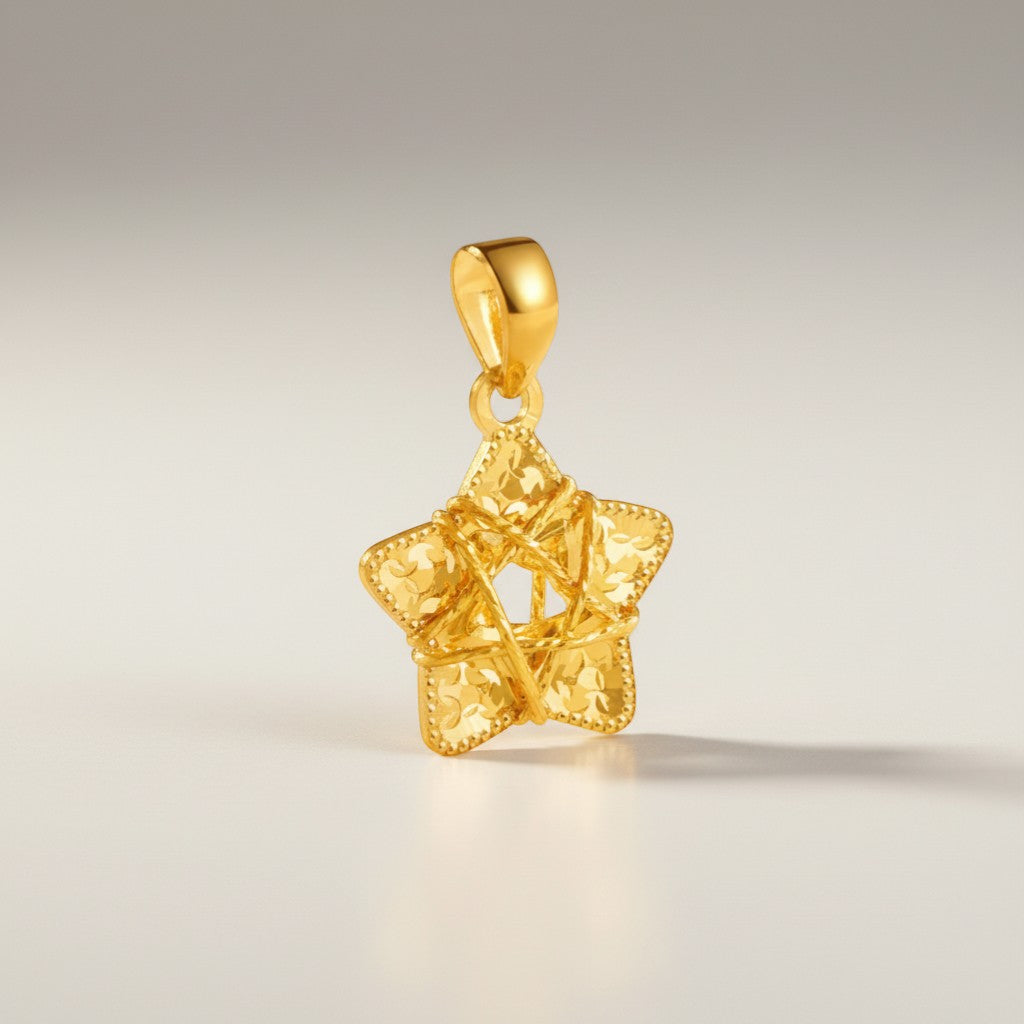 24K 5G Gold Dream Star Pendant