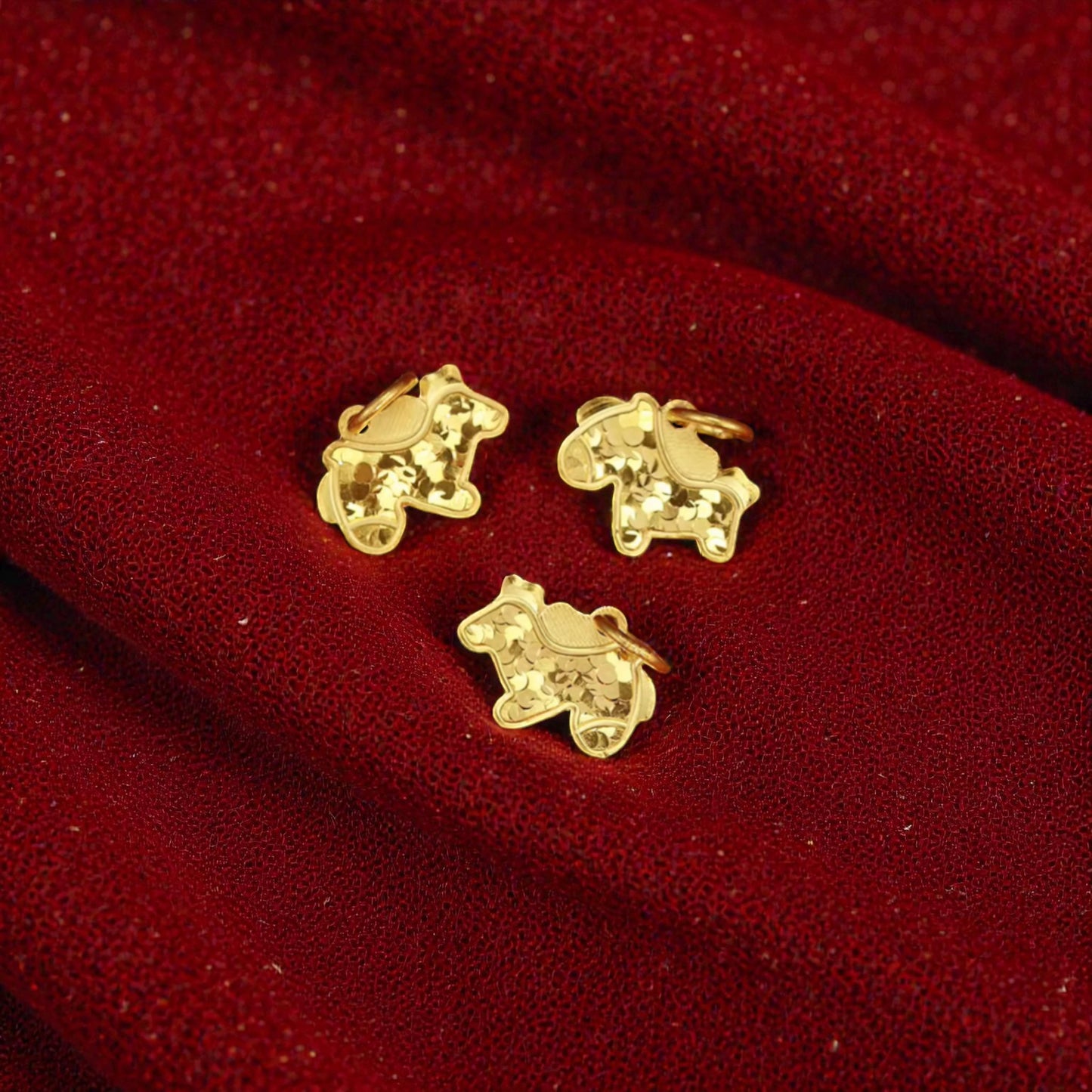 24K Pure 999 Zodiac Year of the Horse D.I.Y Charm Pendant