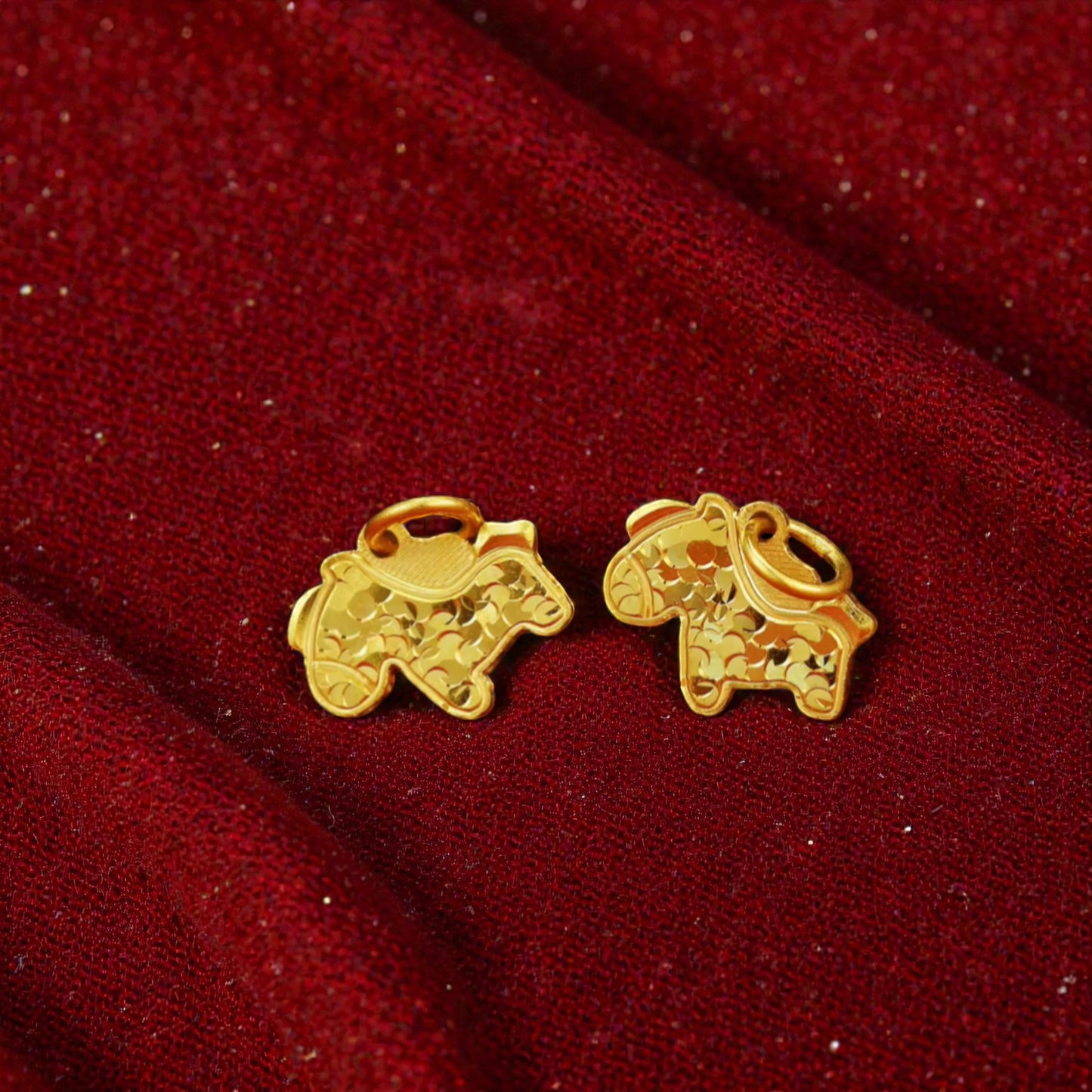 24K Pure 999 Zodiac Year of the Horse D.I.Y Charm Pendant