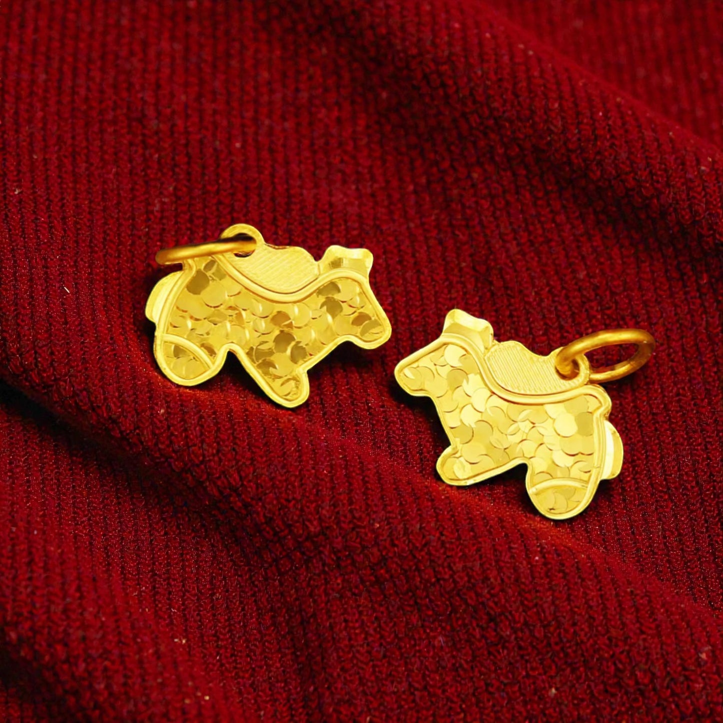 24K Pure 999 Zodiac Year of the Horse D.I.Y Charm Pendant