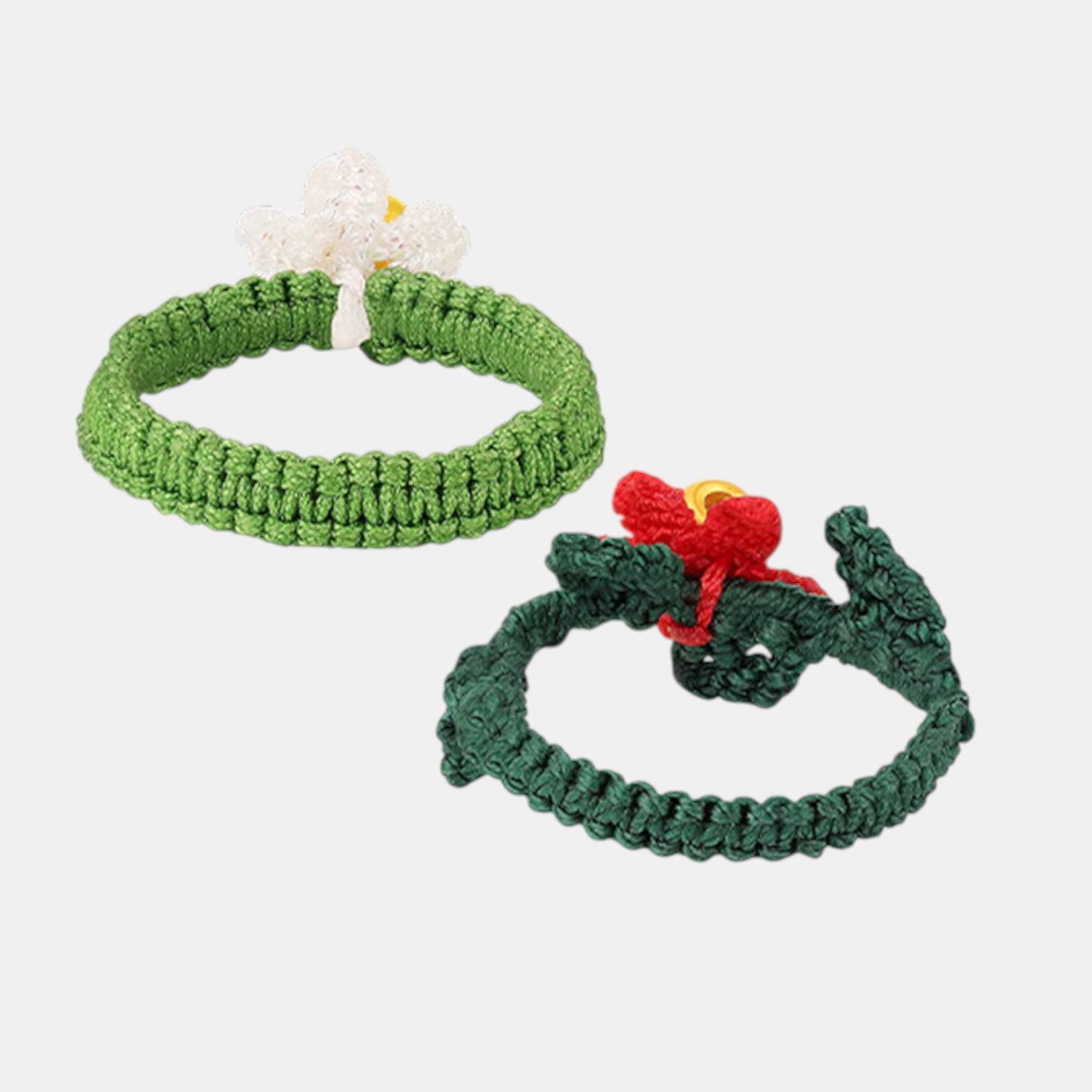 24K Gold Bead Garden Summer Flower Braided Ring
