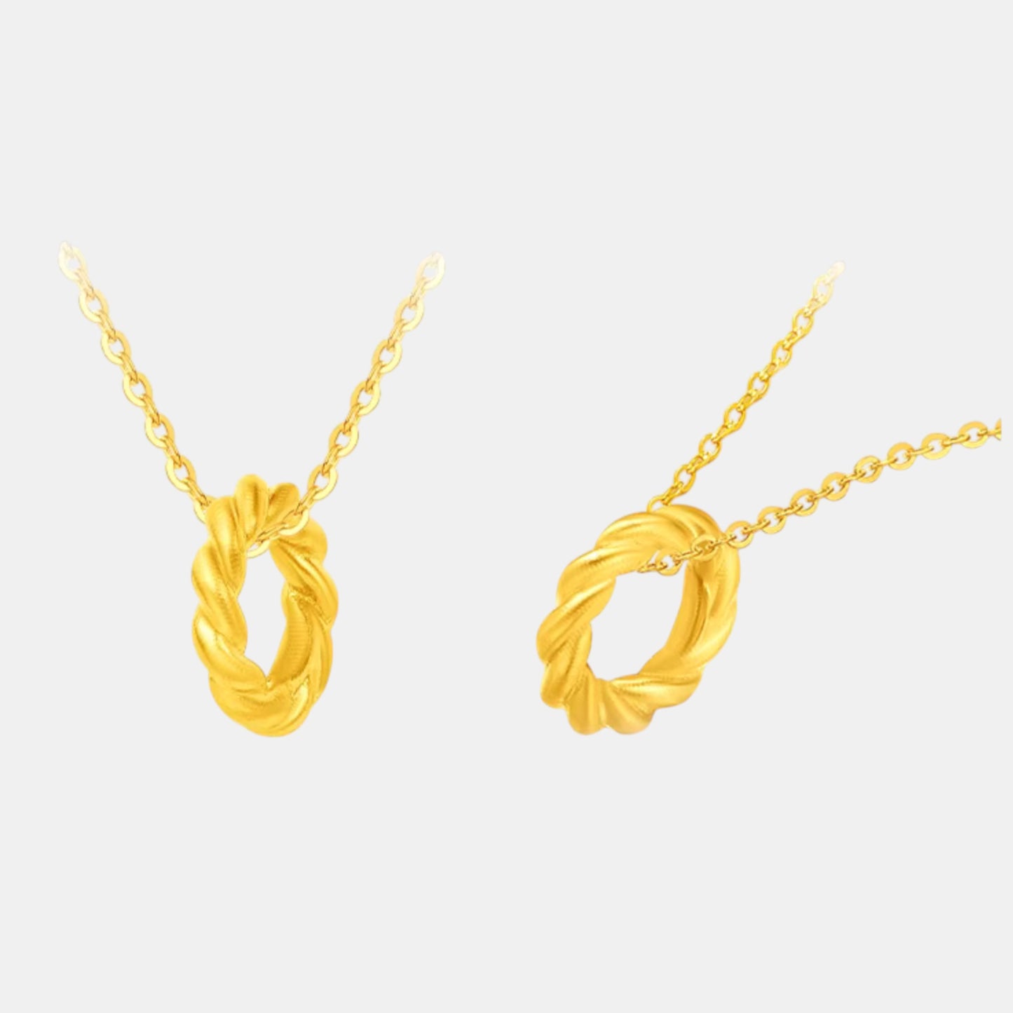 24K Mini D.I.Y Twist Hoop Charm