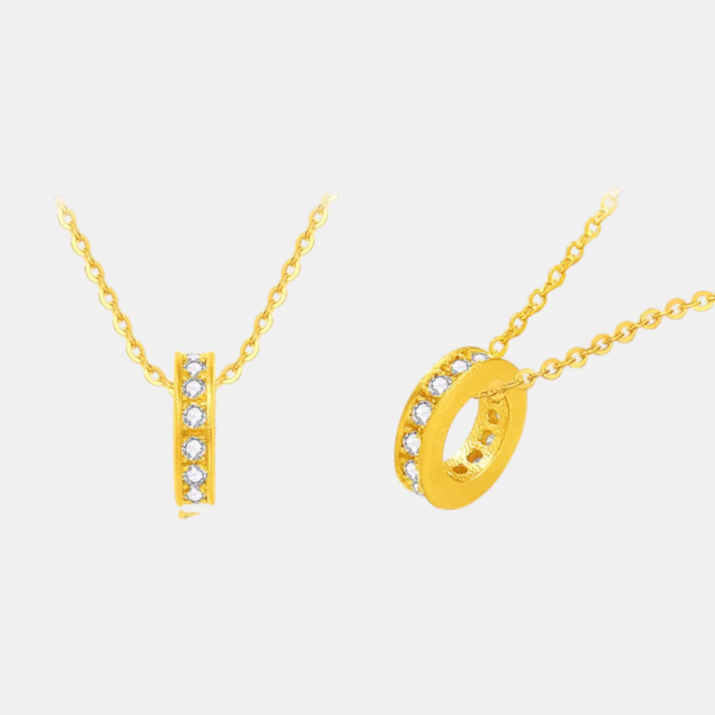 24K Mini D.I.Y Twist Hoop Charm