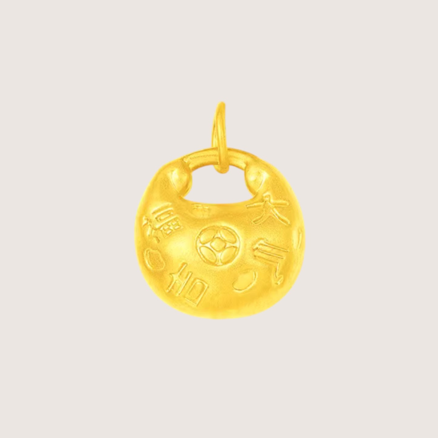 24K Mini D.I.Y Blessing Lock Charm