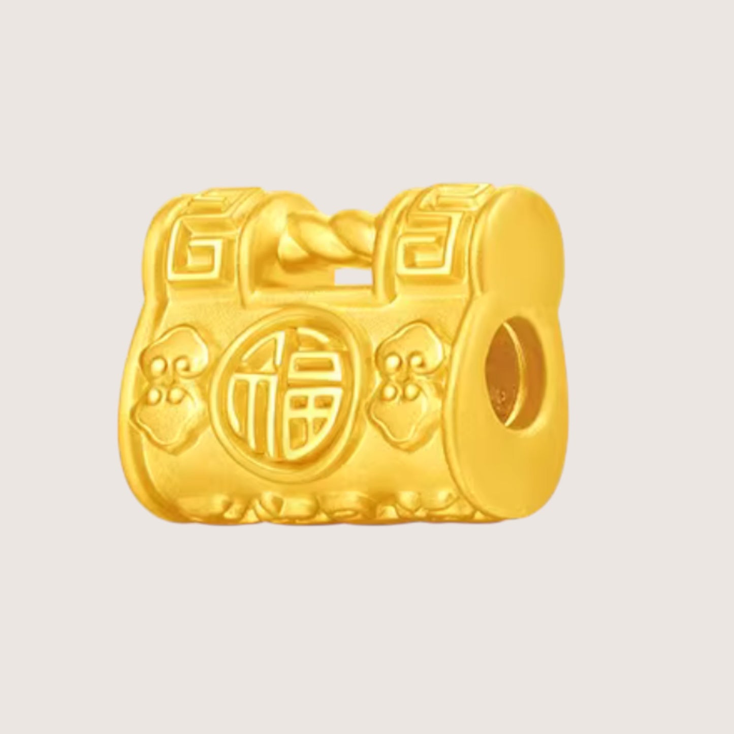 24K Mini D.I.Y Blessing Lock Charm