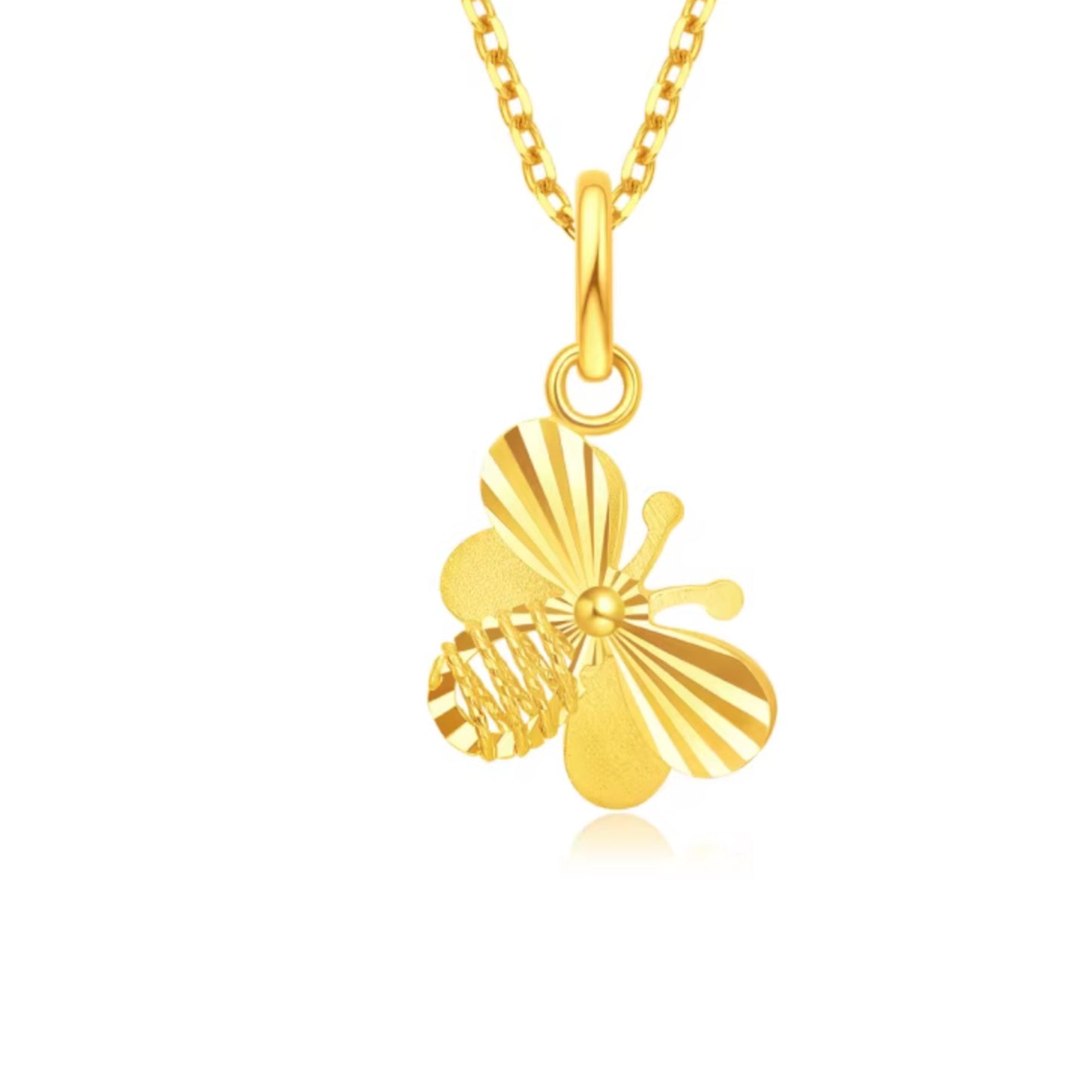 18K Mini Honey Bee Charm
