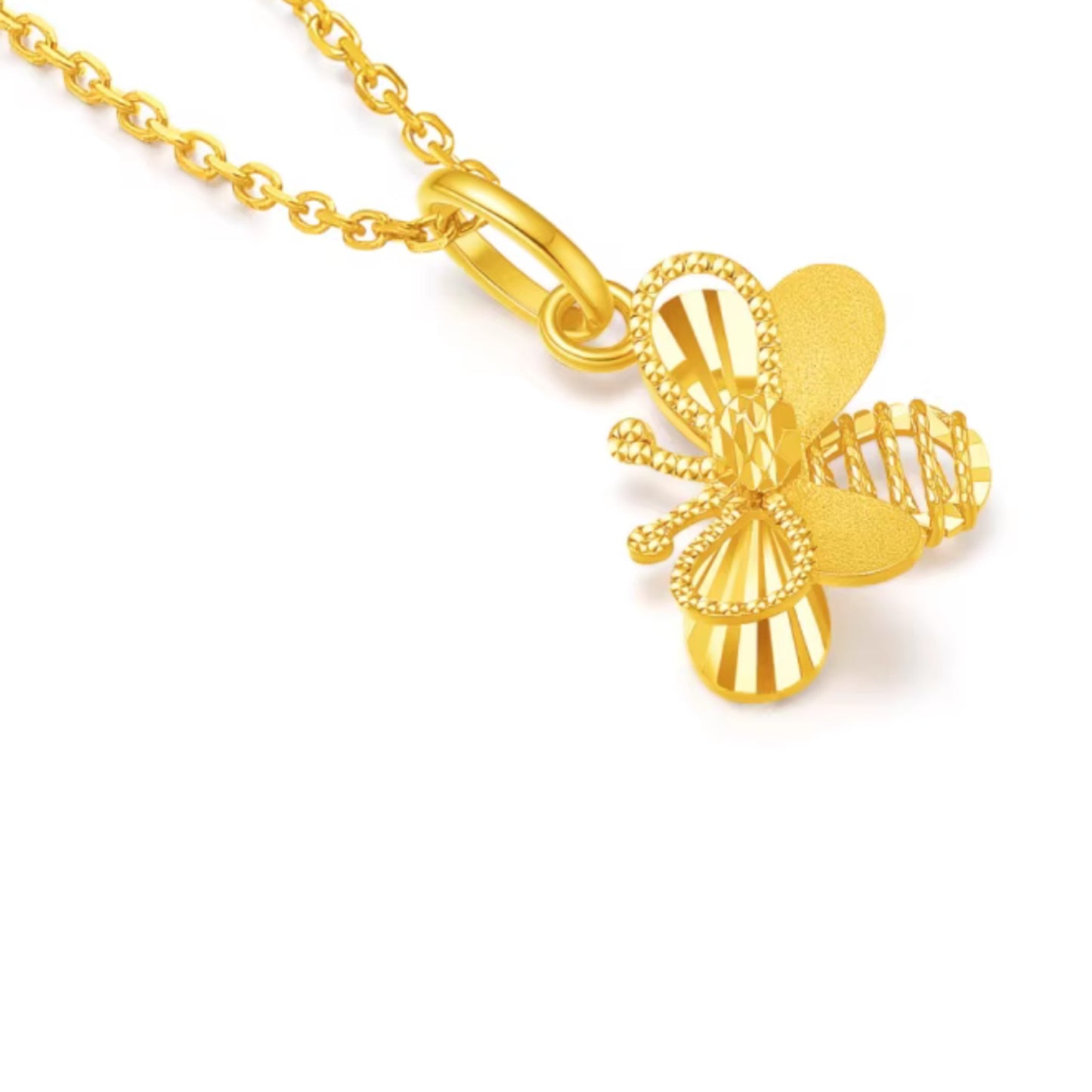 18K Mini Honey Bee Charm