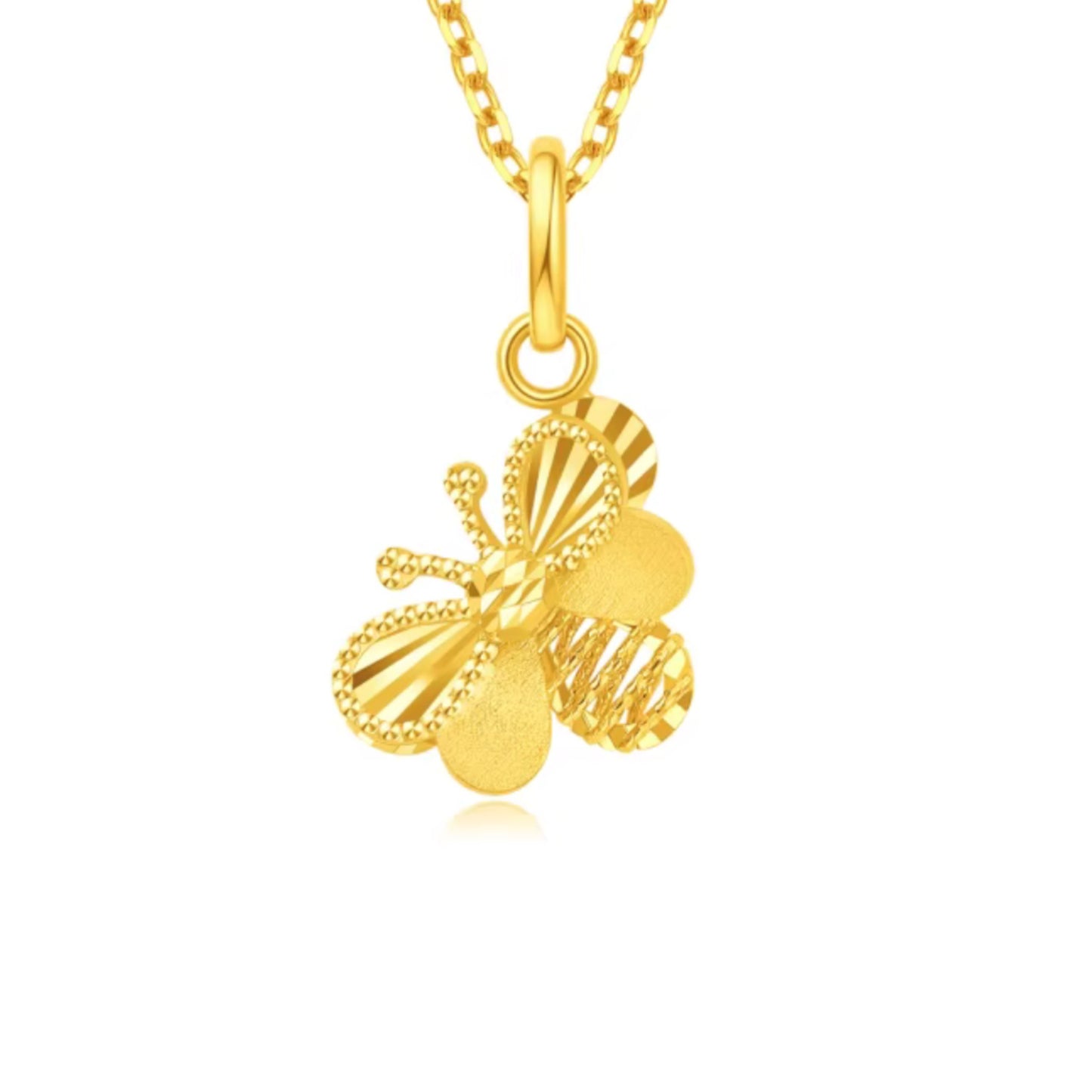18K Mini Honey Bee Charm