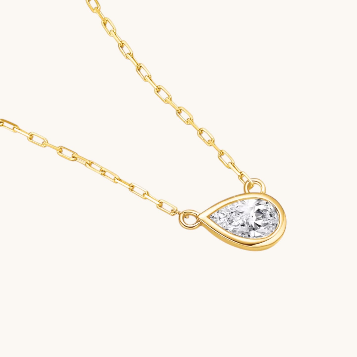 18K Gold Minimal Diamond Pendant Bracelet and Necklace