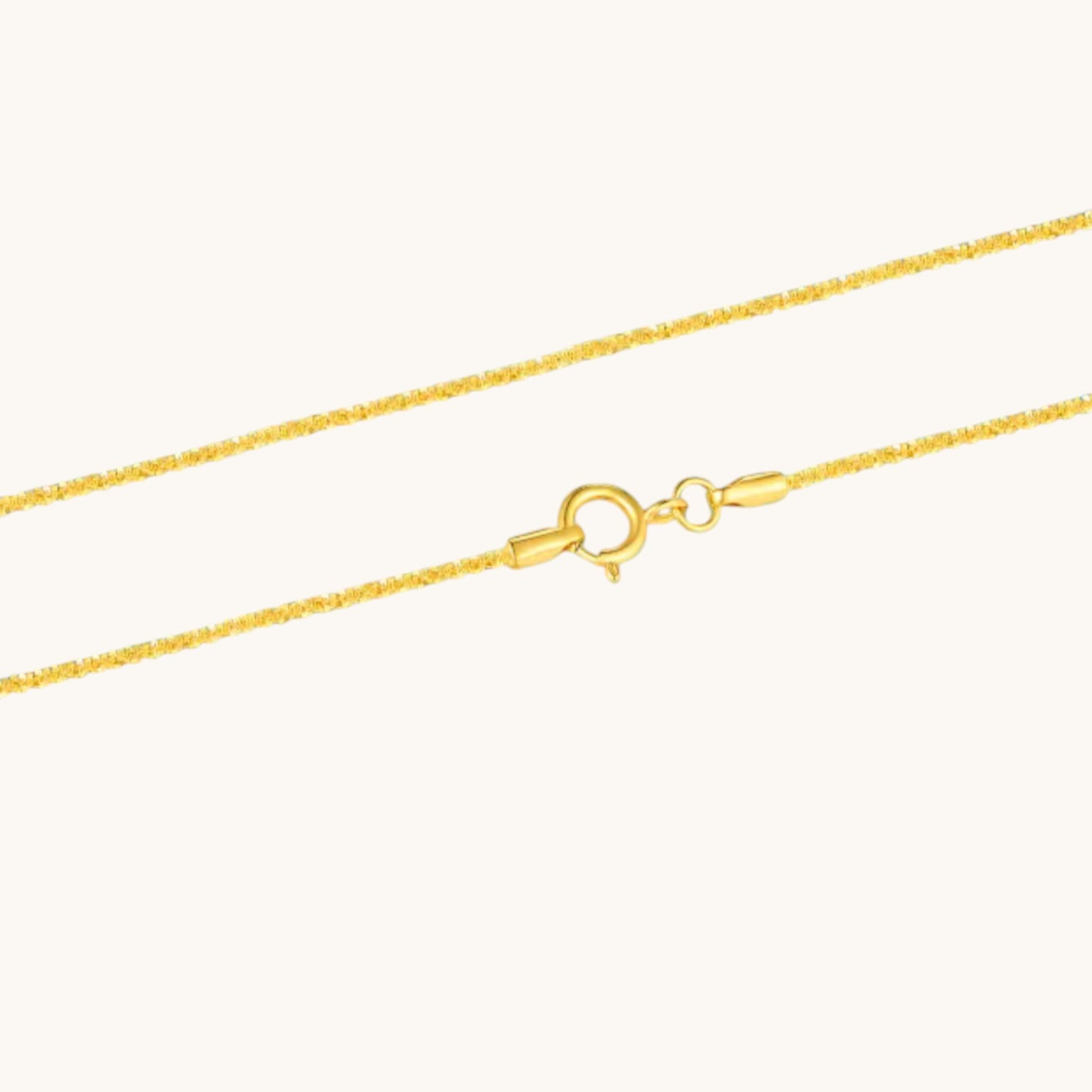 Genuine 18K Gold Sparkling Minimal Chain