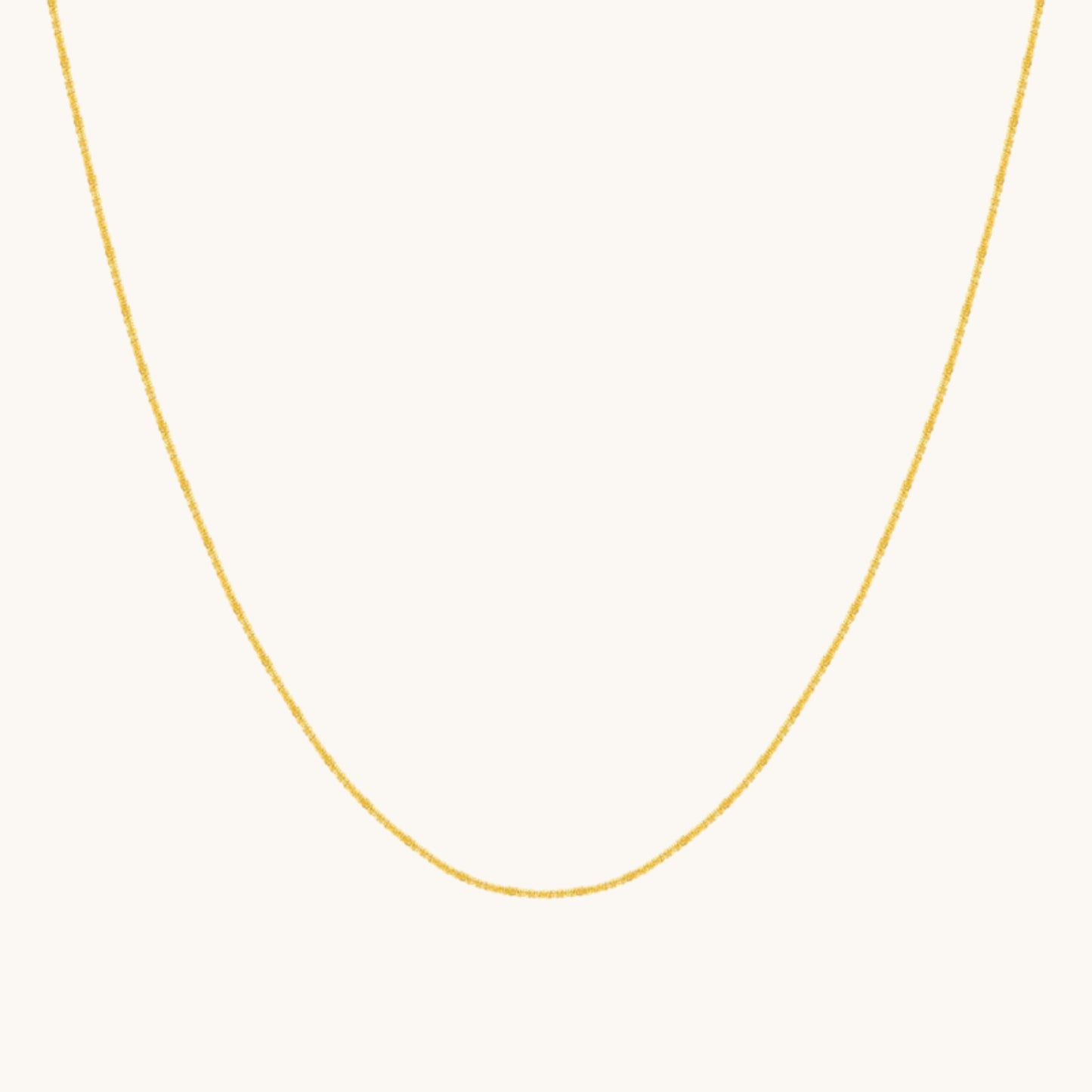 Genuine 18K Gold Sparkling Minimal Chain