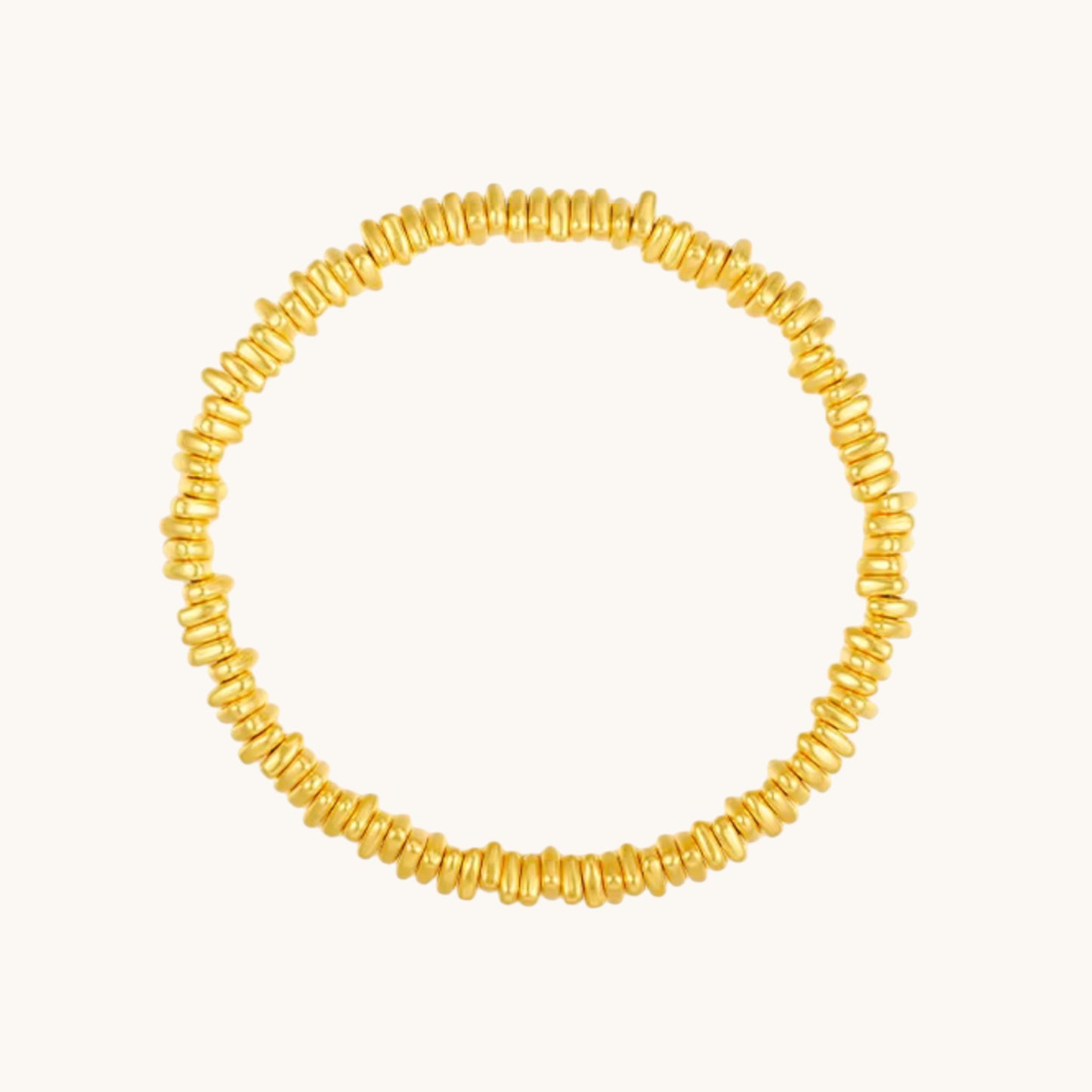 24K 5D Hard Gold Minimal Beads Bracelet