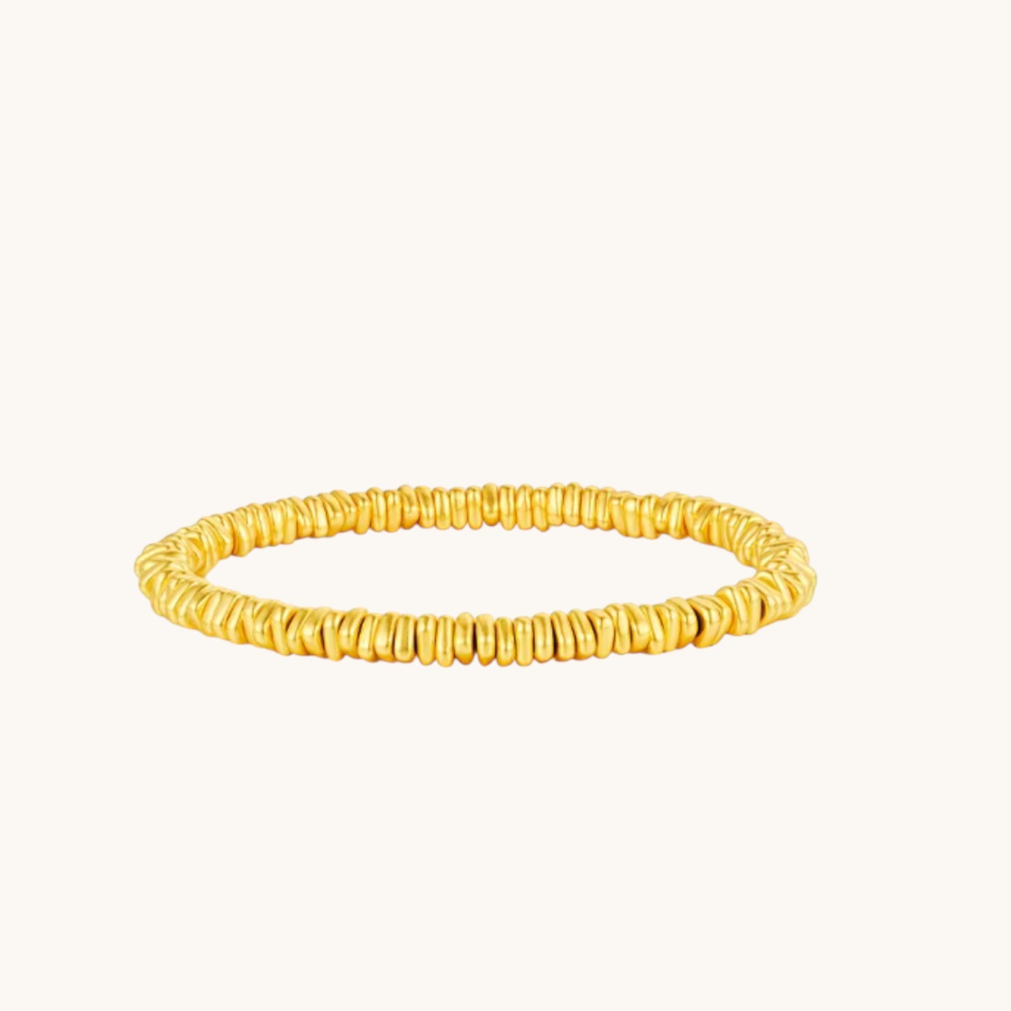 24K 5D Hard Gold Minimal Beads Bracelet