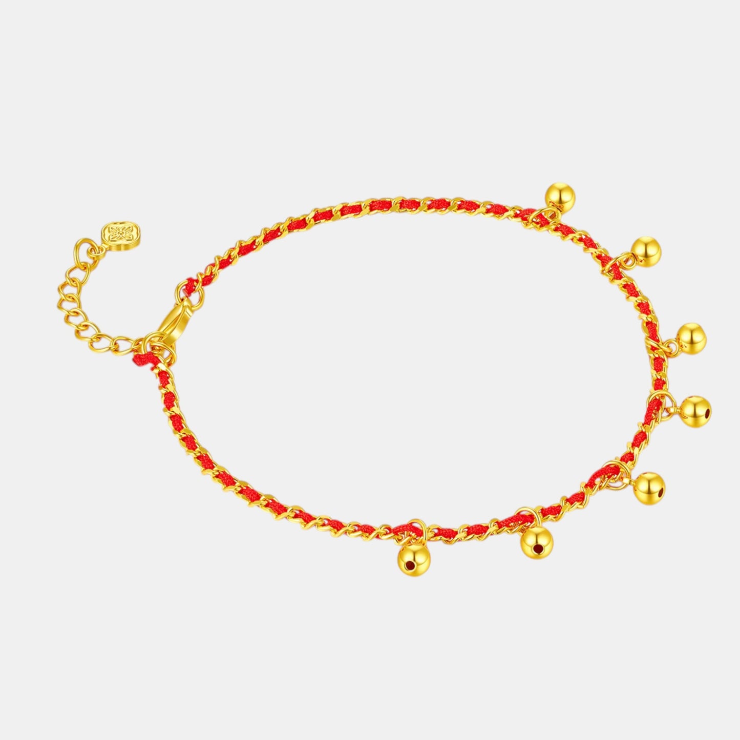 24K Gold Bell Chain Bracelet