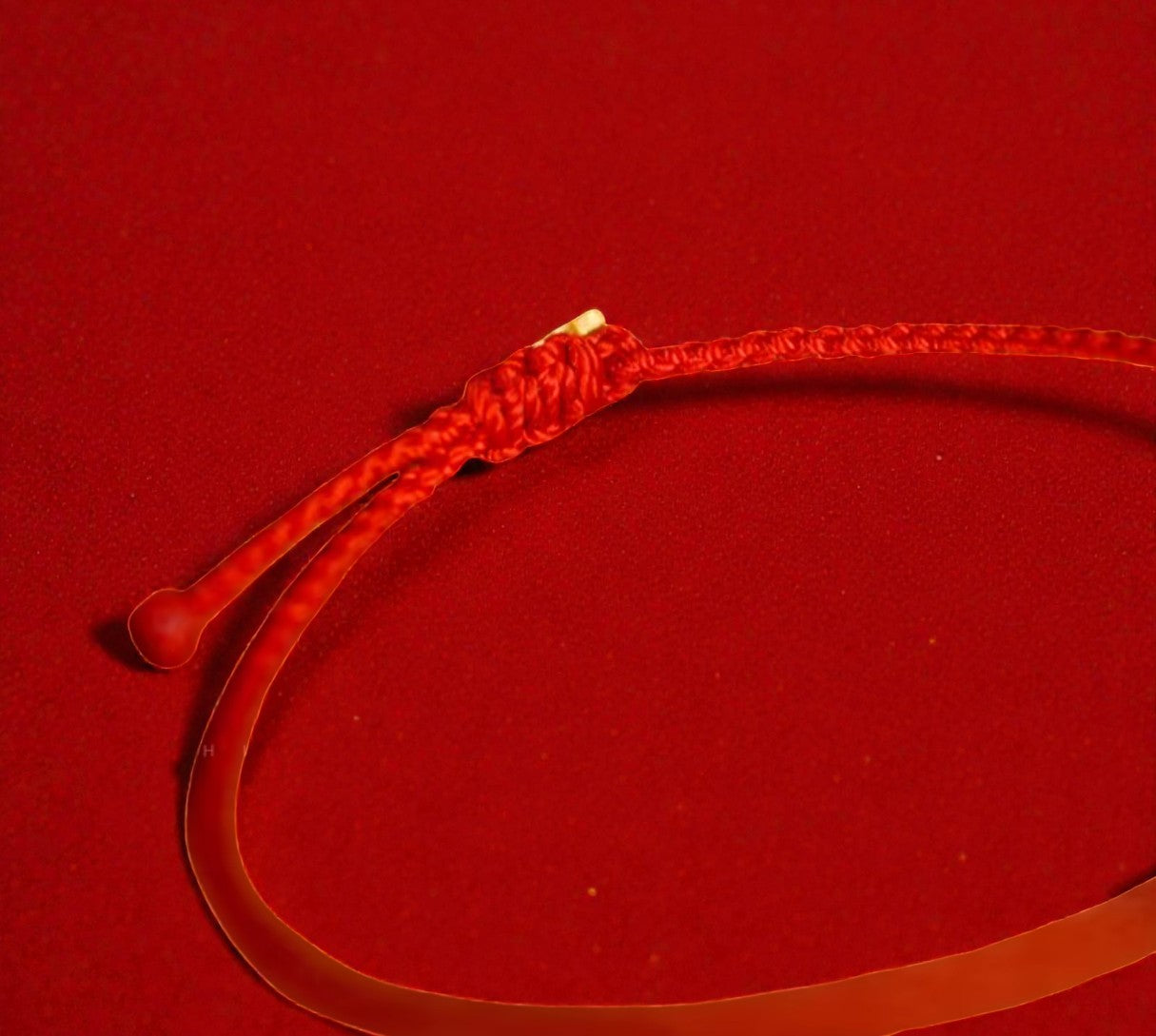 24K 999 Solid Gold Mini Horse Charm Weaving Adjustable Bracelet