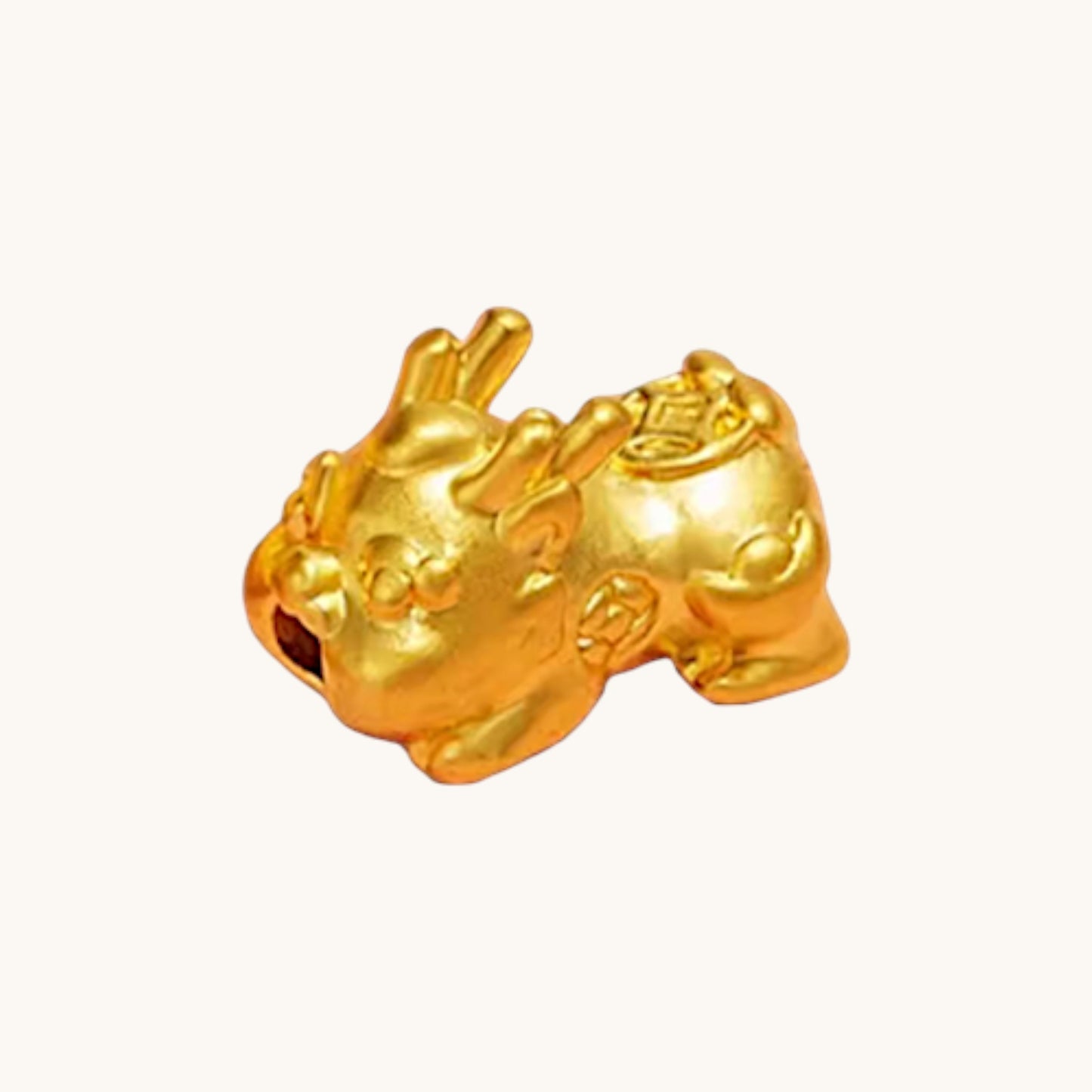 24K 999 Lucky Bring Wealth Pixiu Charm Weaving Ring
