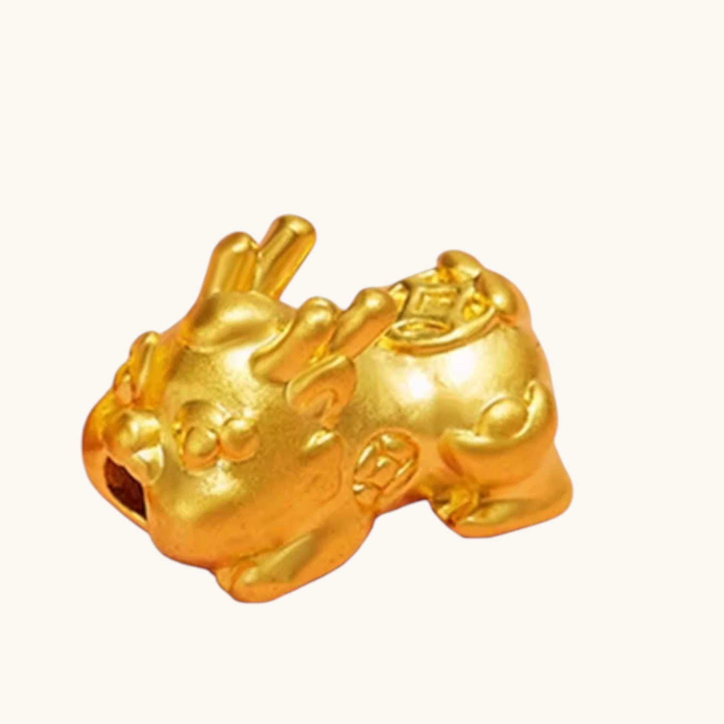 24K 999 Gold Pixiu Charm Bring Wealth Weaving Bracelet