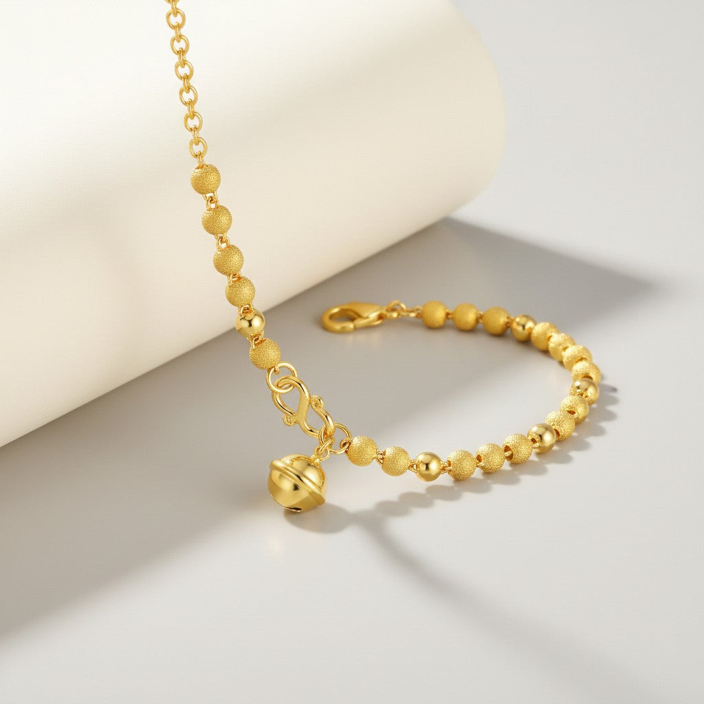 24k Gold Bell D.I.Y Charm Pendant