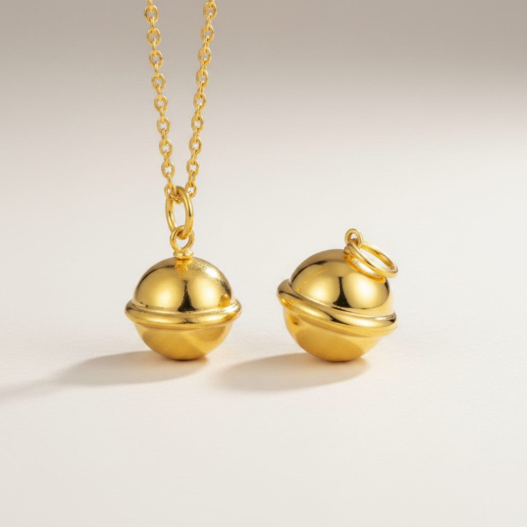 24k Gold Bell D.I.Y Charm Pendant