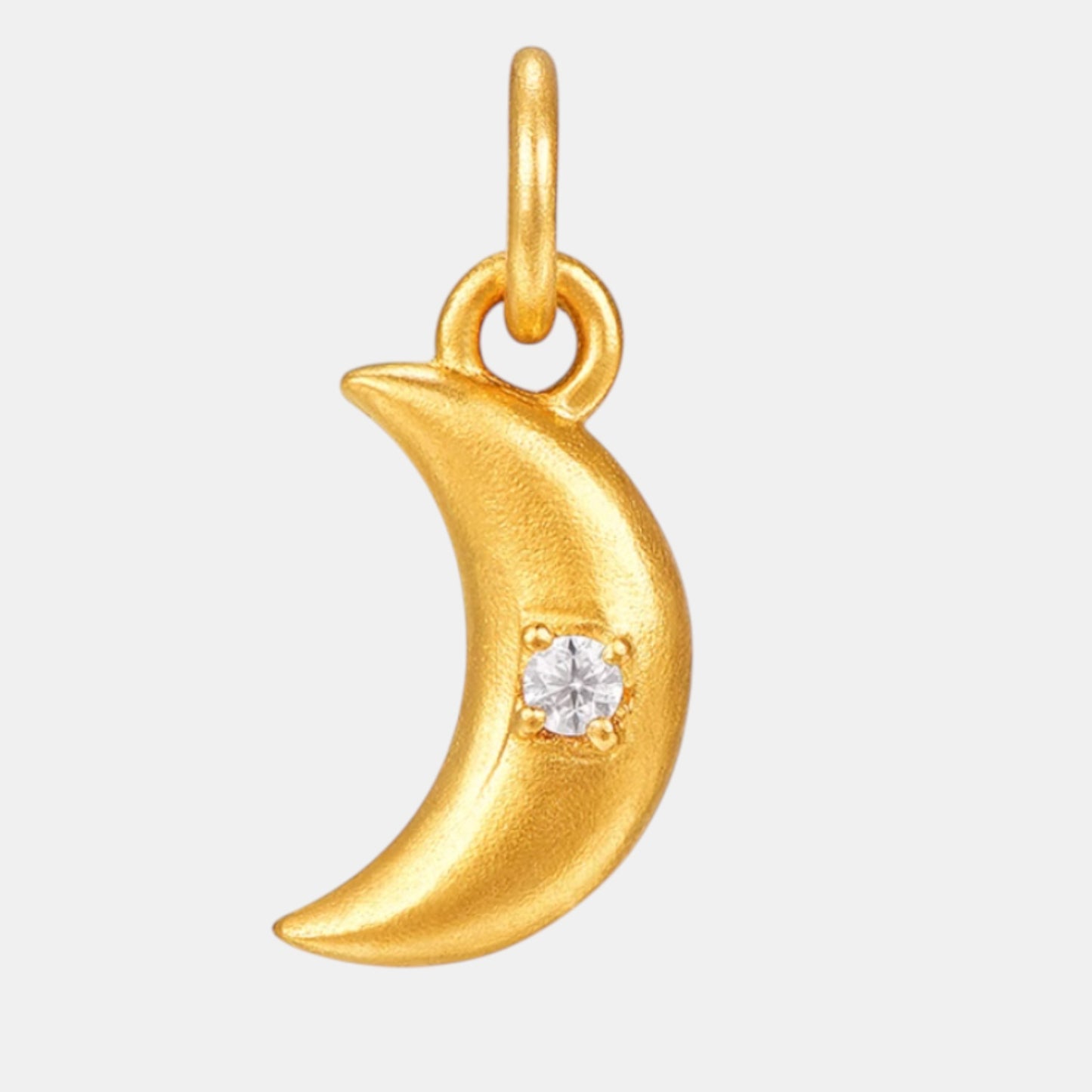 24K Pure Gold Moon Heart Star D.I.Y Charms