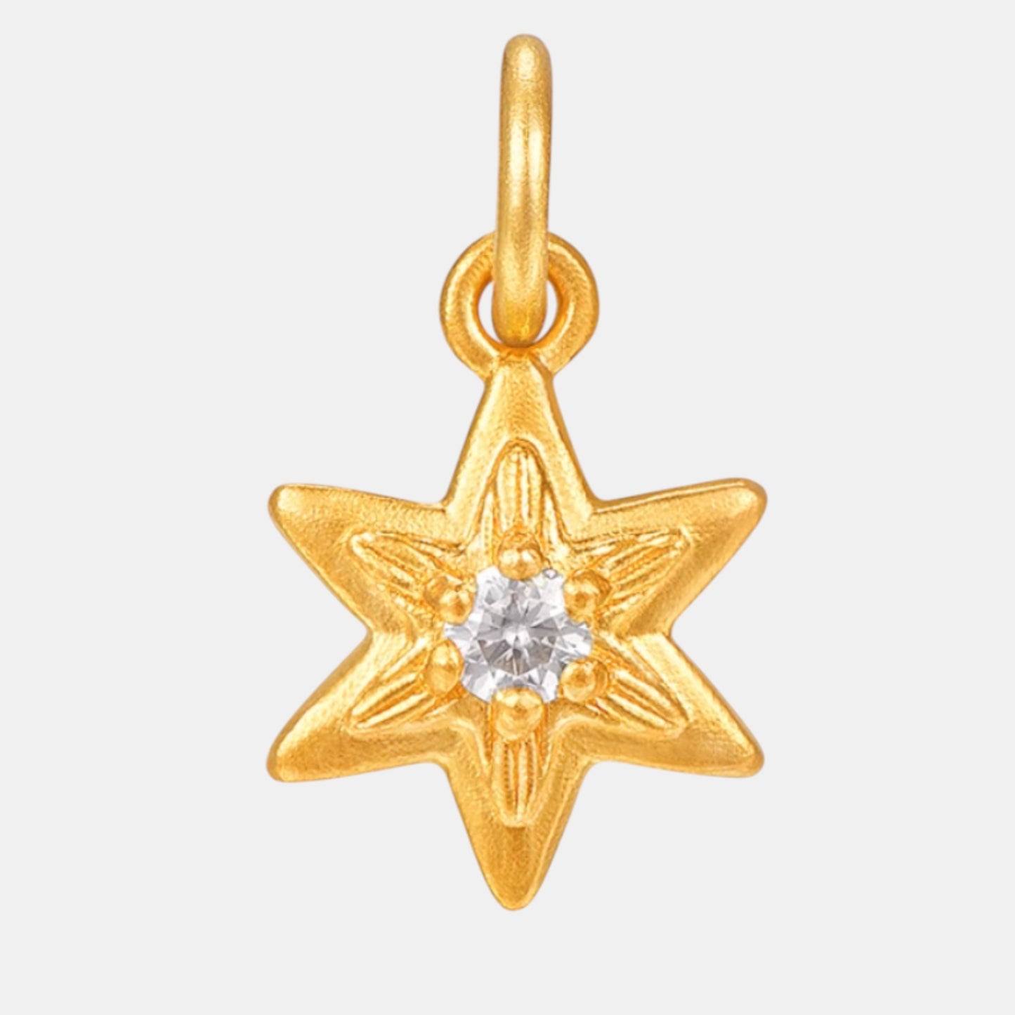 24K Pure Gold Moon Heart Star D.I.Y Charms