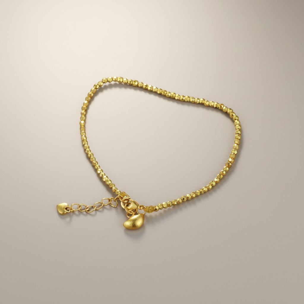 24K 999 Solid Gold Mini Chinese Ingot Charm DIY Loose Bead