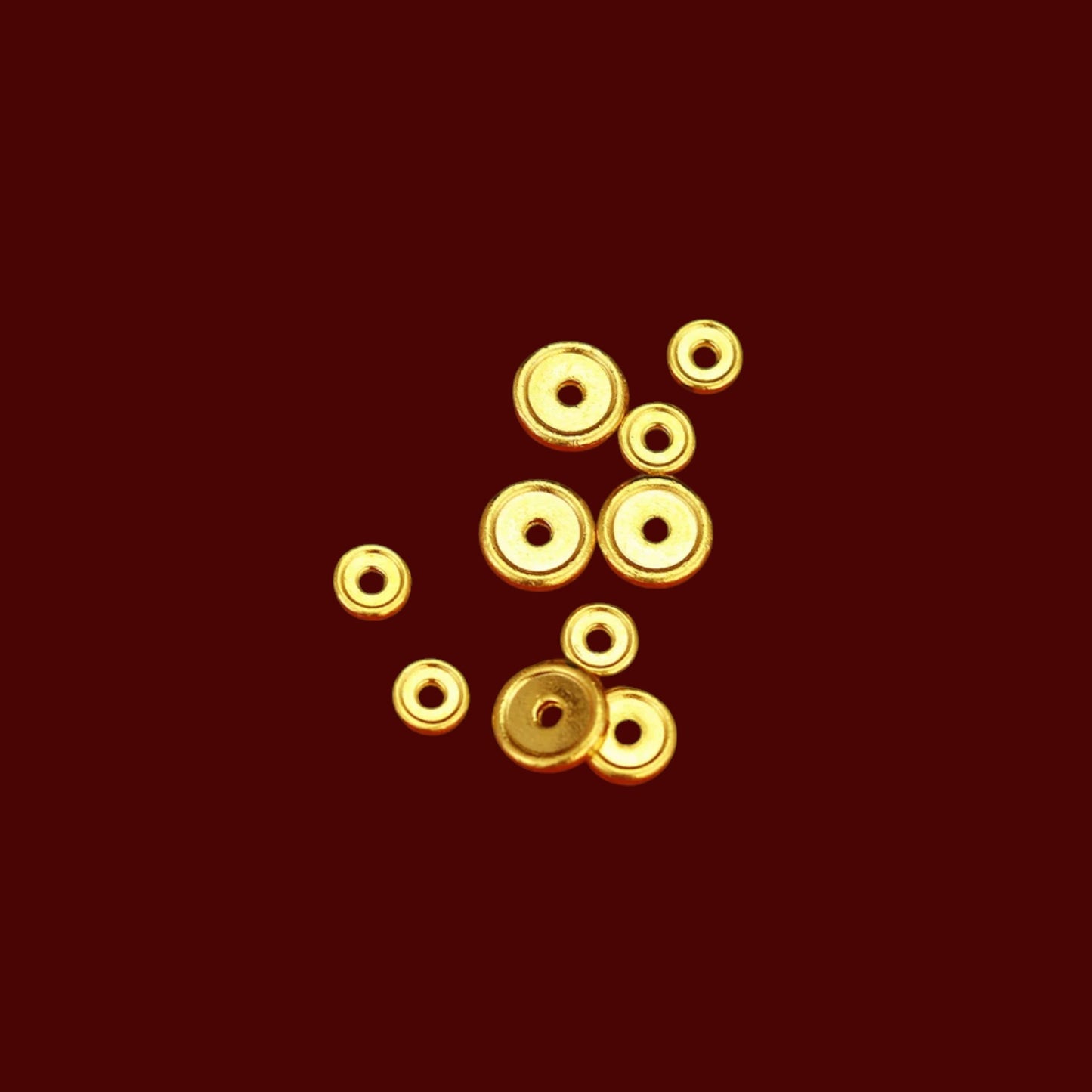 999 Solid Gold Mini Spacer Stringing DIY Jewelry