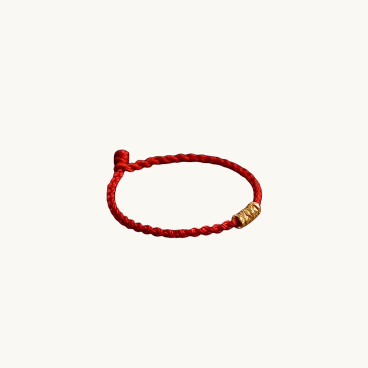 24k 999 Gold Minimal Beads Red Rope Bracelet for Men and Women Kids