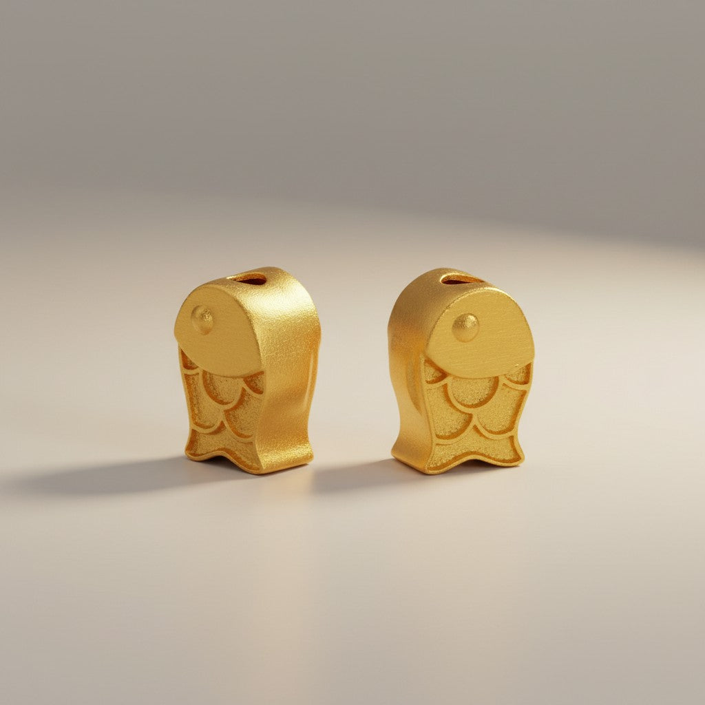 24k Fine Gold D.I.Y Fish Koi Lucky Charm